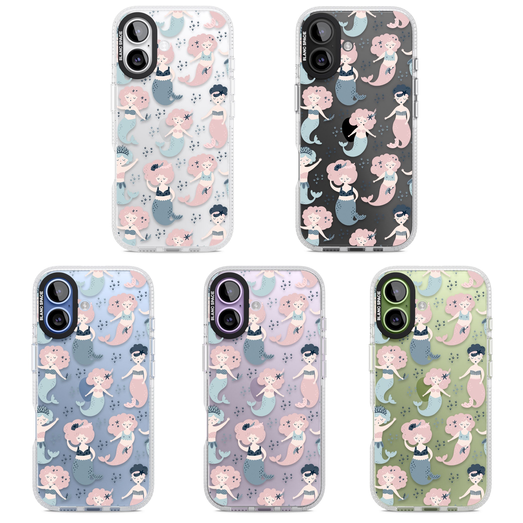 Under The Sea Mermaids (Clear) iPhone 17 Impact Air Clear Phone Case APT Impact Protection