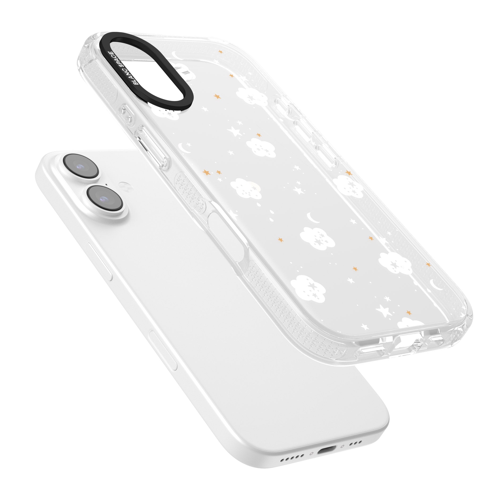 Starry Night Cloud iPhone 17 Impact Air Clear Phone Case Colours