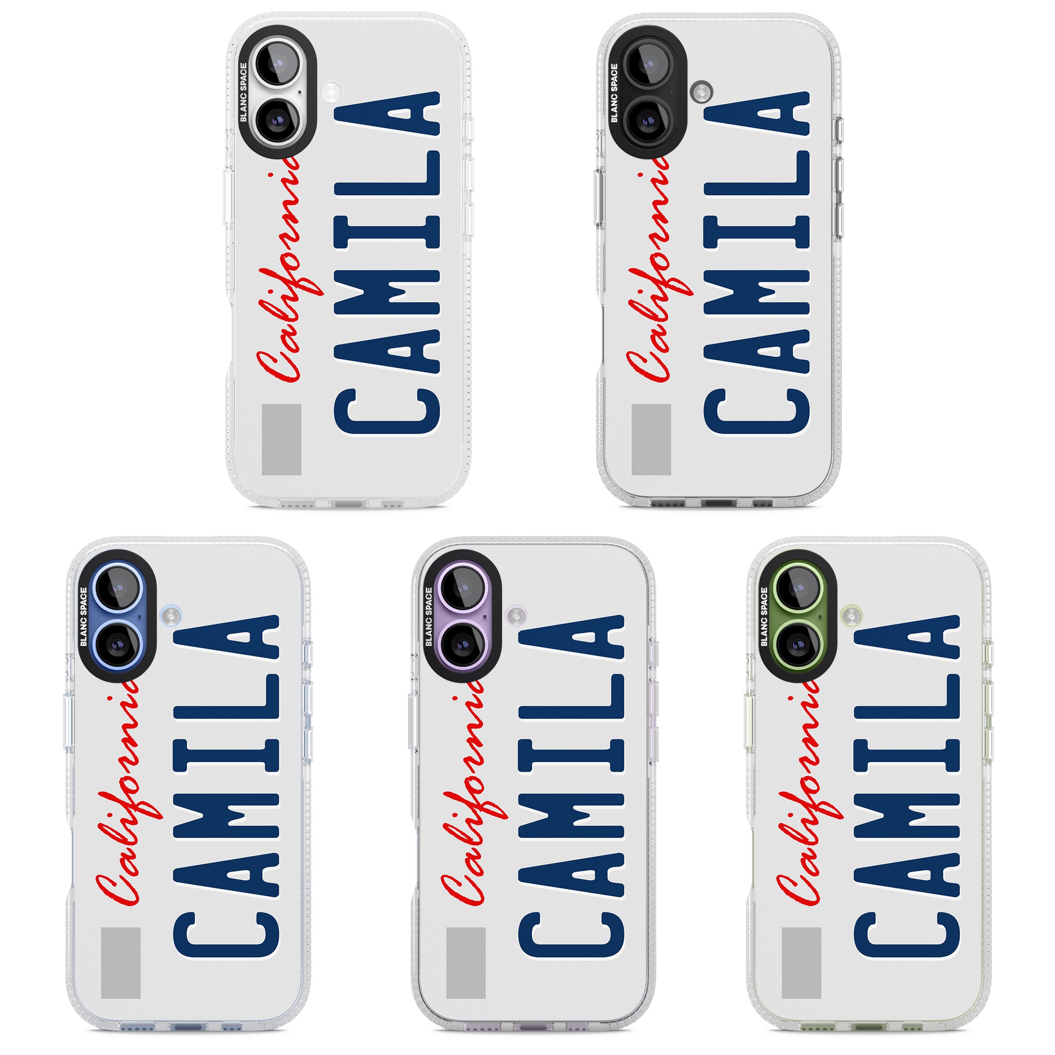 Personalised California License Plate iPhone 17 Impact Air Clear Phone Case APT Impact Protection