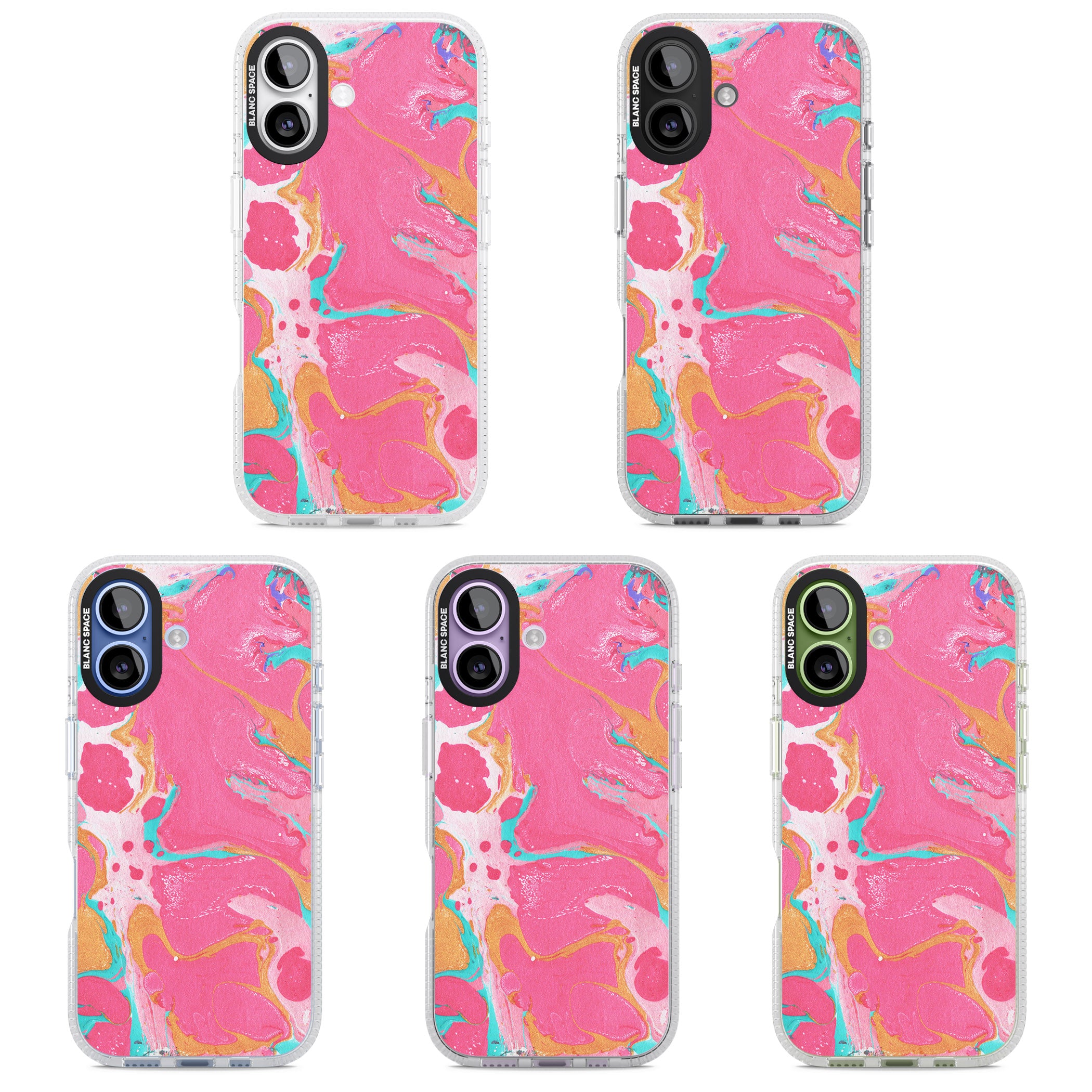 Vibrant Marbled Paper iPhone 17 Impact Air Clear Phone Case APT Impact Protection