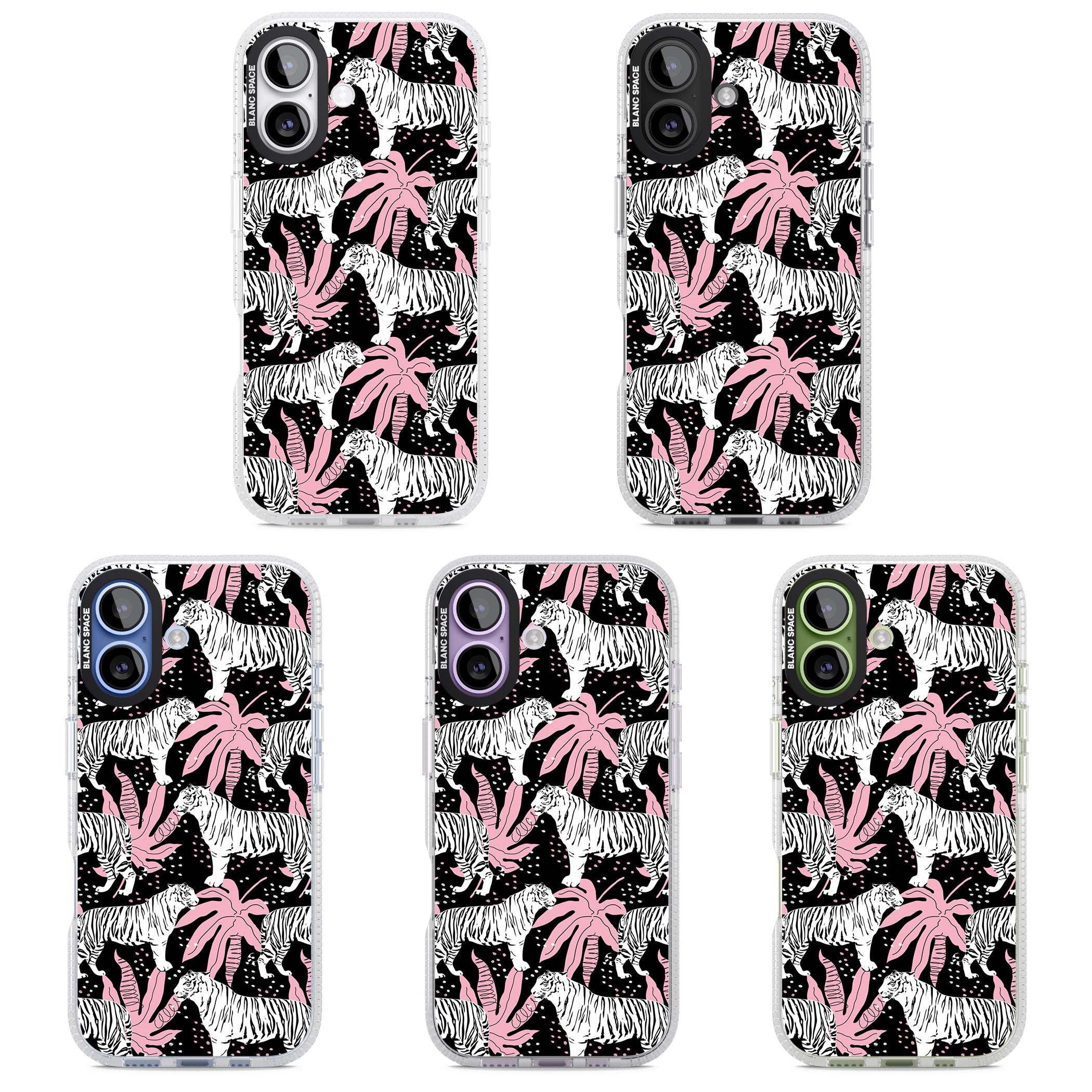 Pink Jungle Tiger iPhone 17 Impact Air Clear Phone Case APT Impact Protection