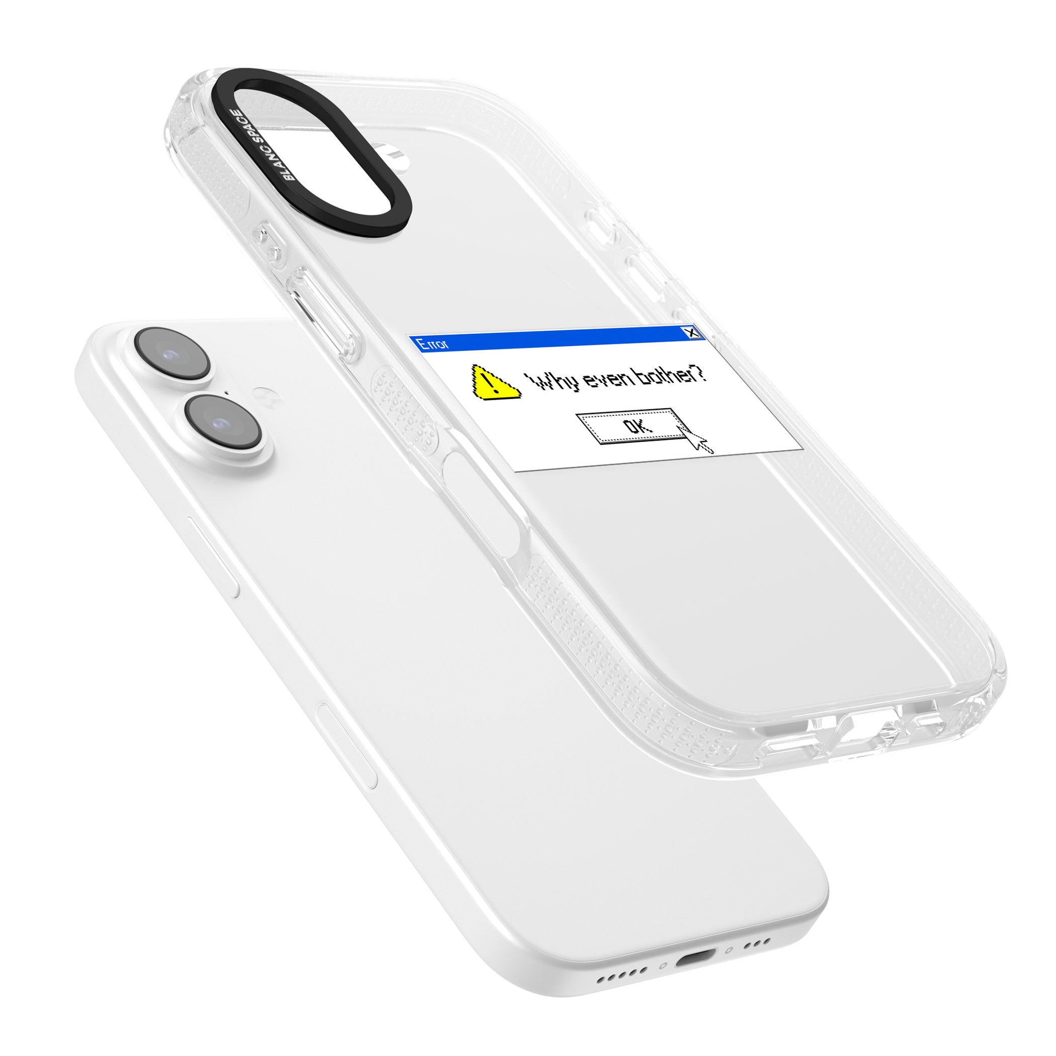 Why Even Bother Exe iPhone 17 Impact Air Clear Phone Case Colours