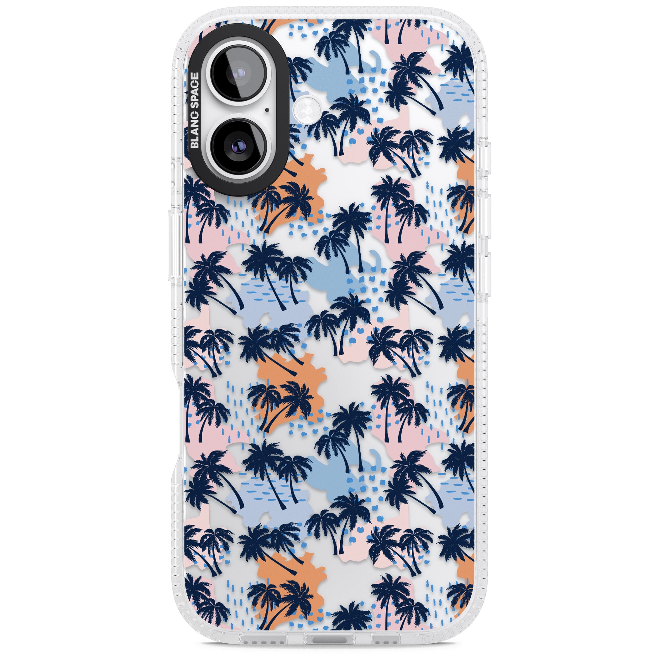 Tropical Vibes Palm Clear iPhone 17 Impact Air Clear Phone Case
