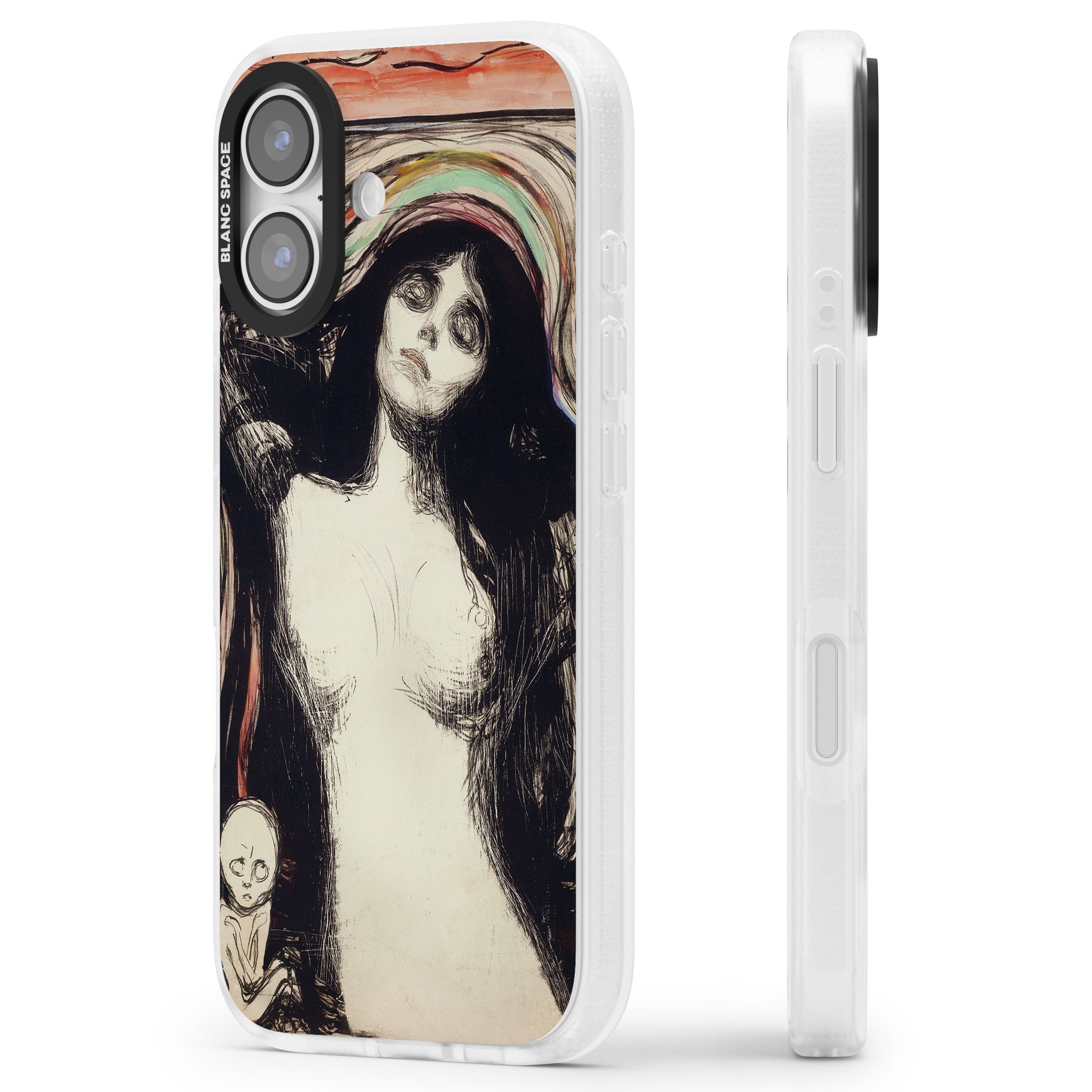 Madonna iPhone 17 Impact Air Clear Phone Case Side Profile