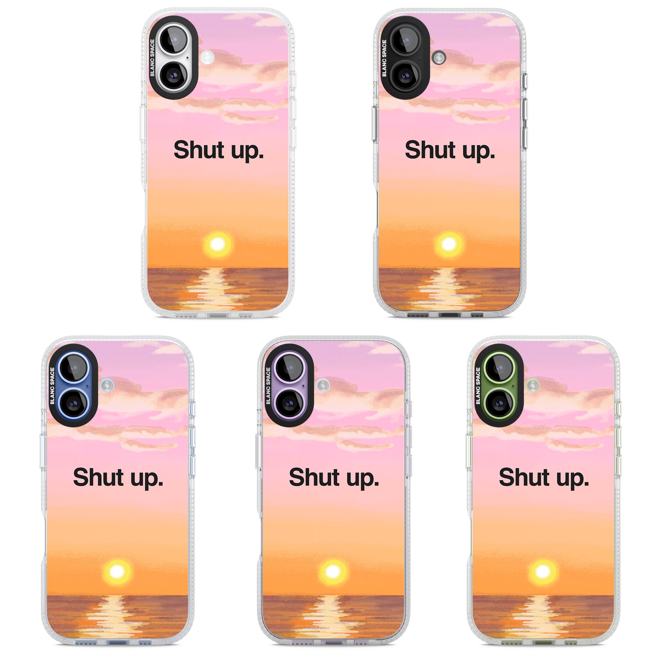 Shut Up iPhone 17 Impact Air Clear Phone Case APT Impact Protection