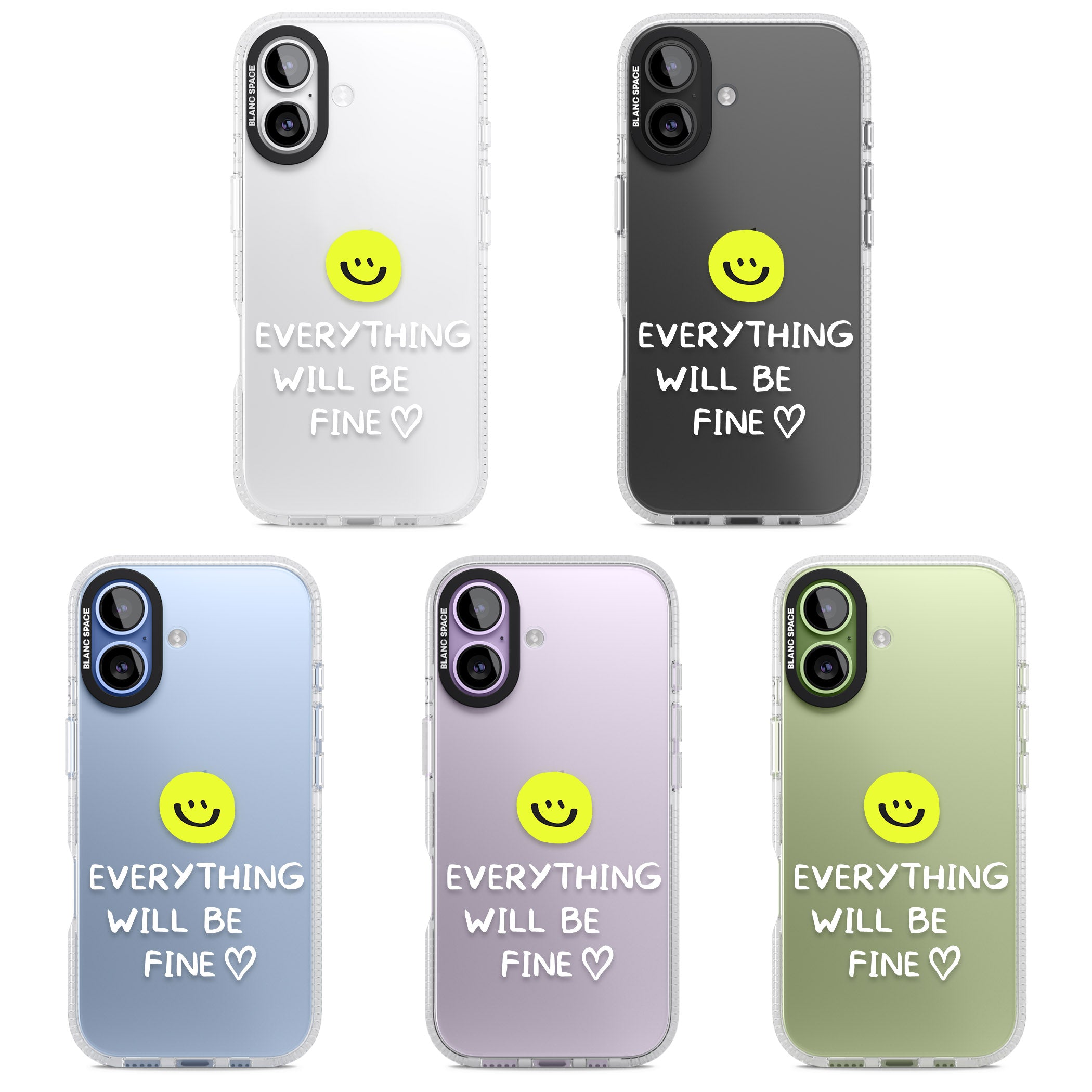 Everything Will Be Fine iPhone 17 Impact Air Clear Phone Case APT Impact Protection
