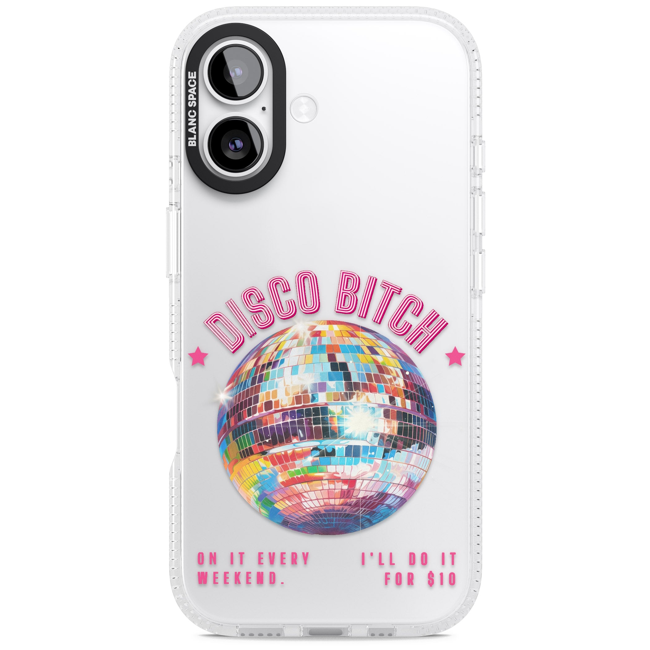 Disco B Tch iPhone 17 Impact Air Clear Phone Case