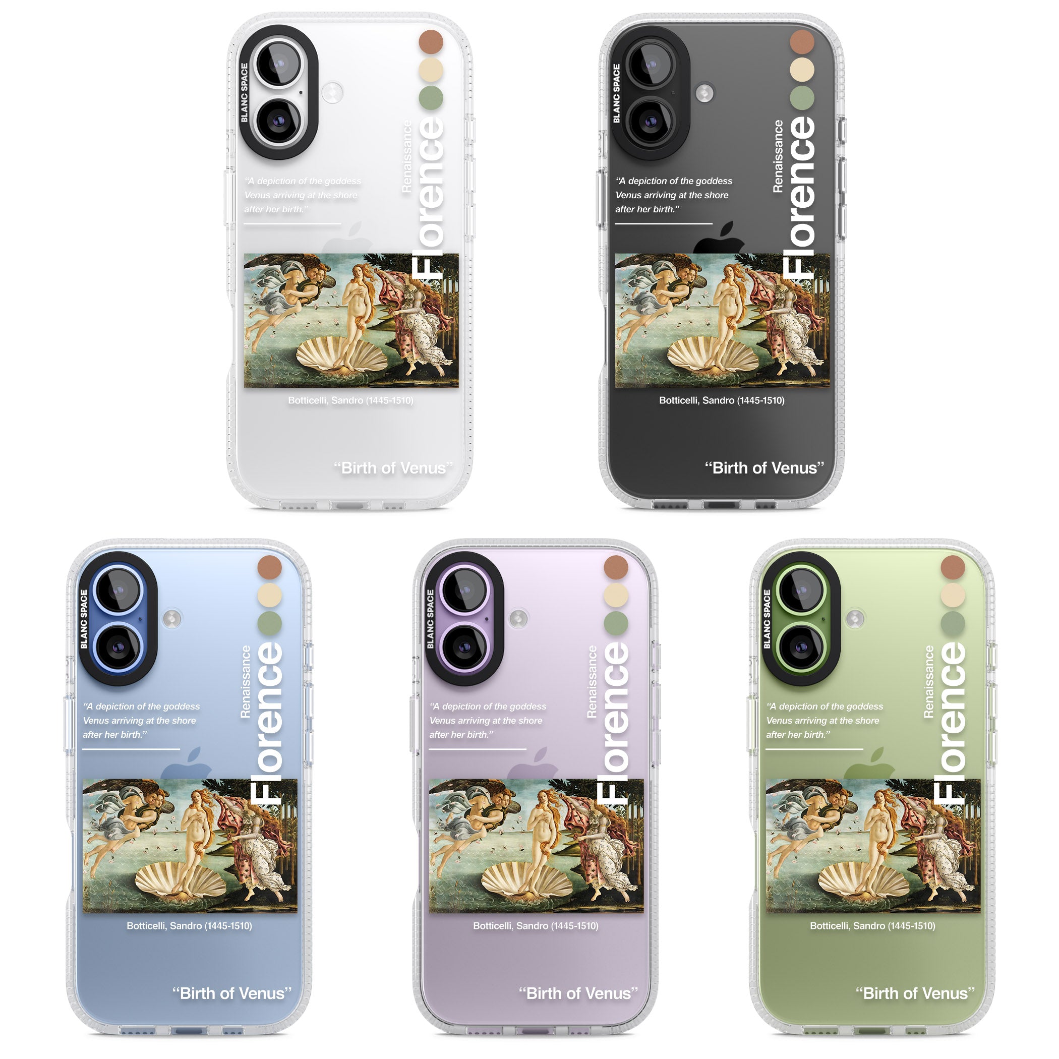 Birth Of Venus iPhone 17 Impact Air Clear Phone Case APT Impact Protection