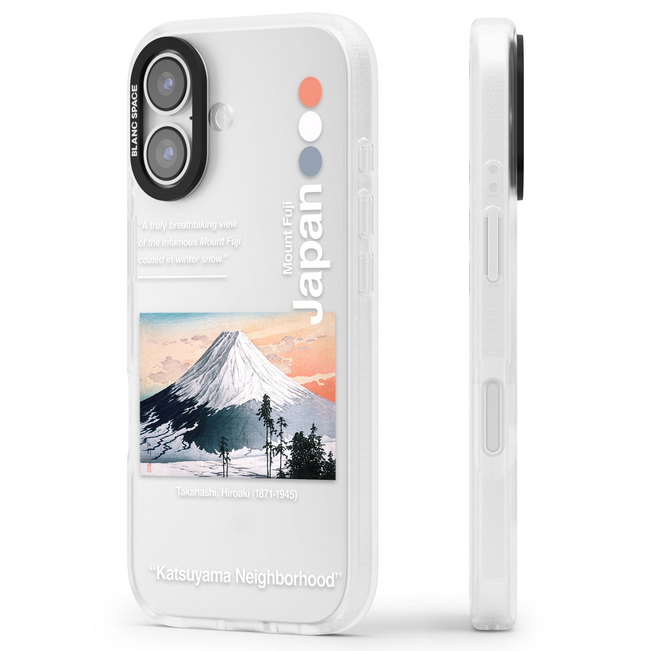 Katsuyama Neighborhood iPhone 17 Impact Air Clear Phone Case Side Profile