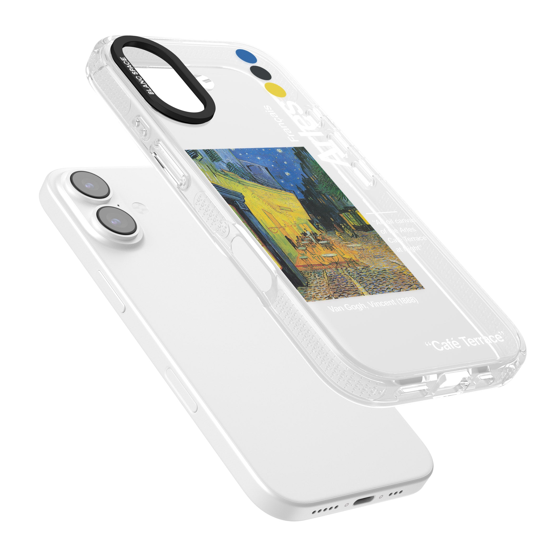 Cafe Terrace At Night iPhone 17 Impact Air Clear Phone Case Colours