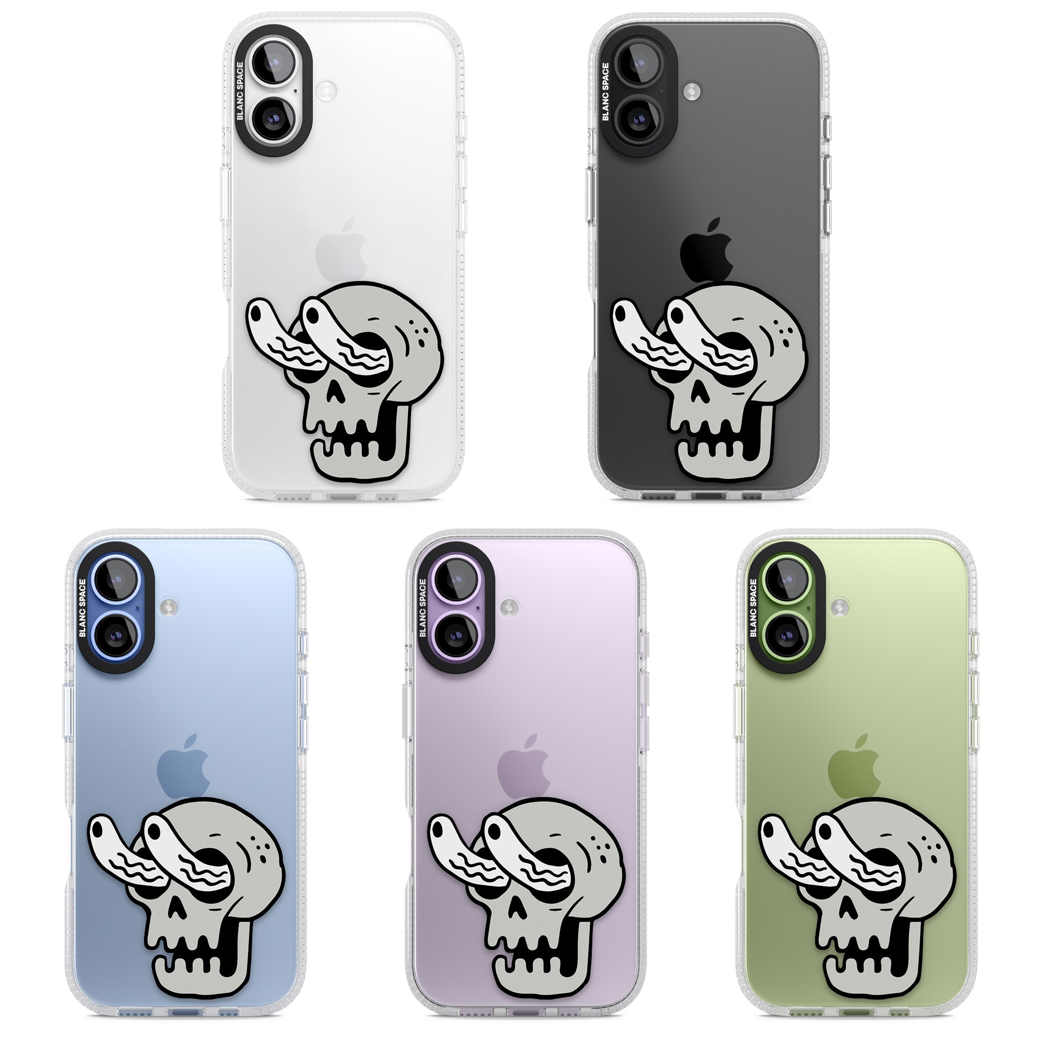 Skull Eyes iPhone 17 Impact Air Clear Phone Case APT Impact Protection