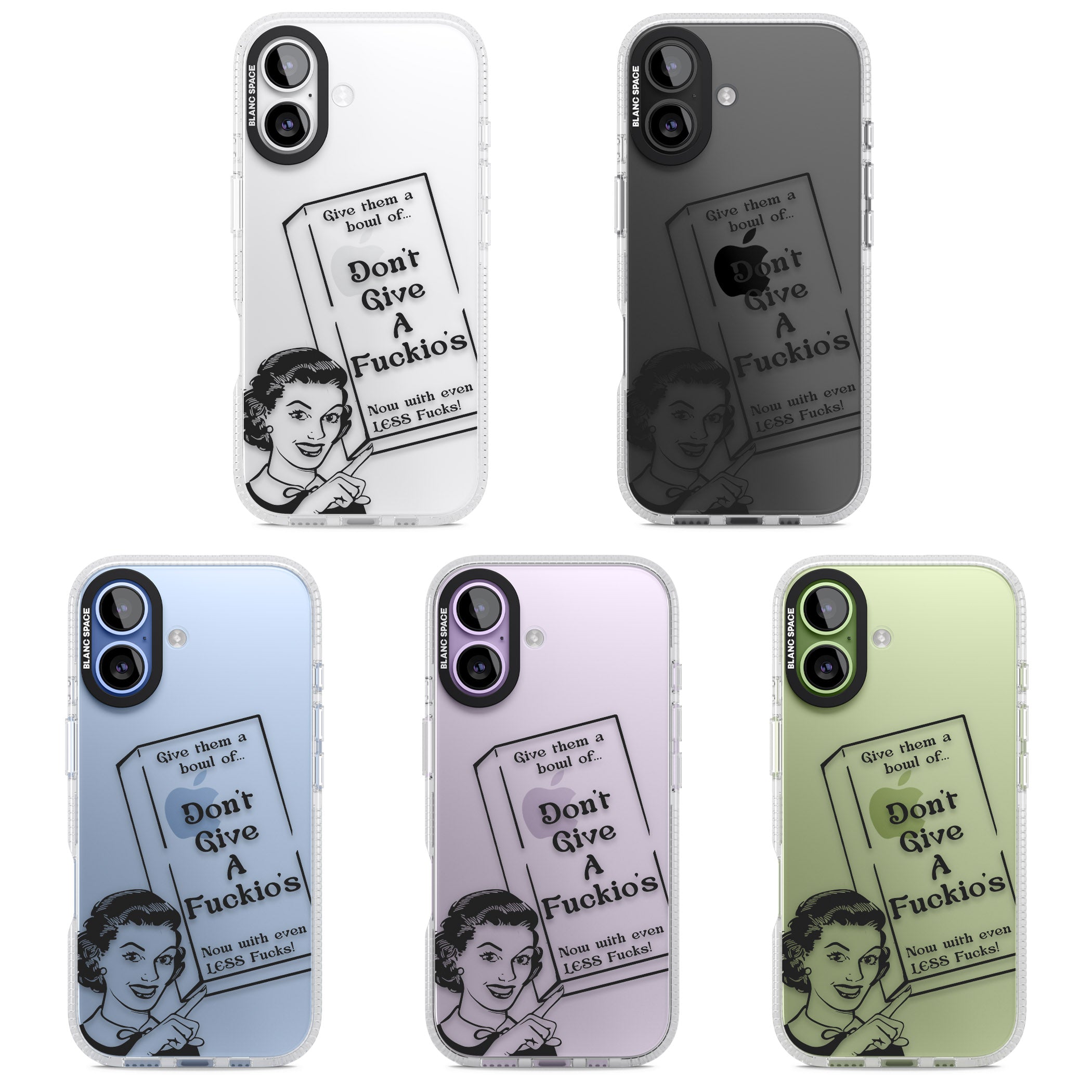 Dont Give A F Ckios Cereal iPhone 17 Impact Air Clear Phone Case APT Impact Protection
