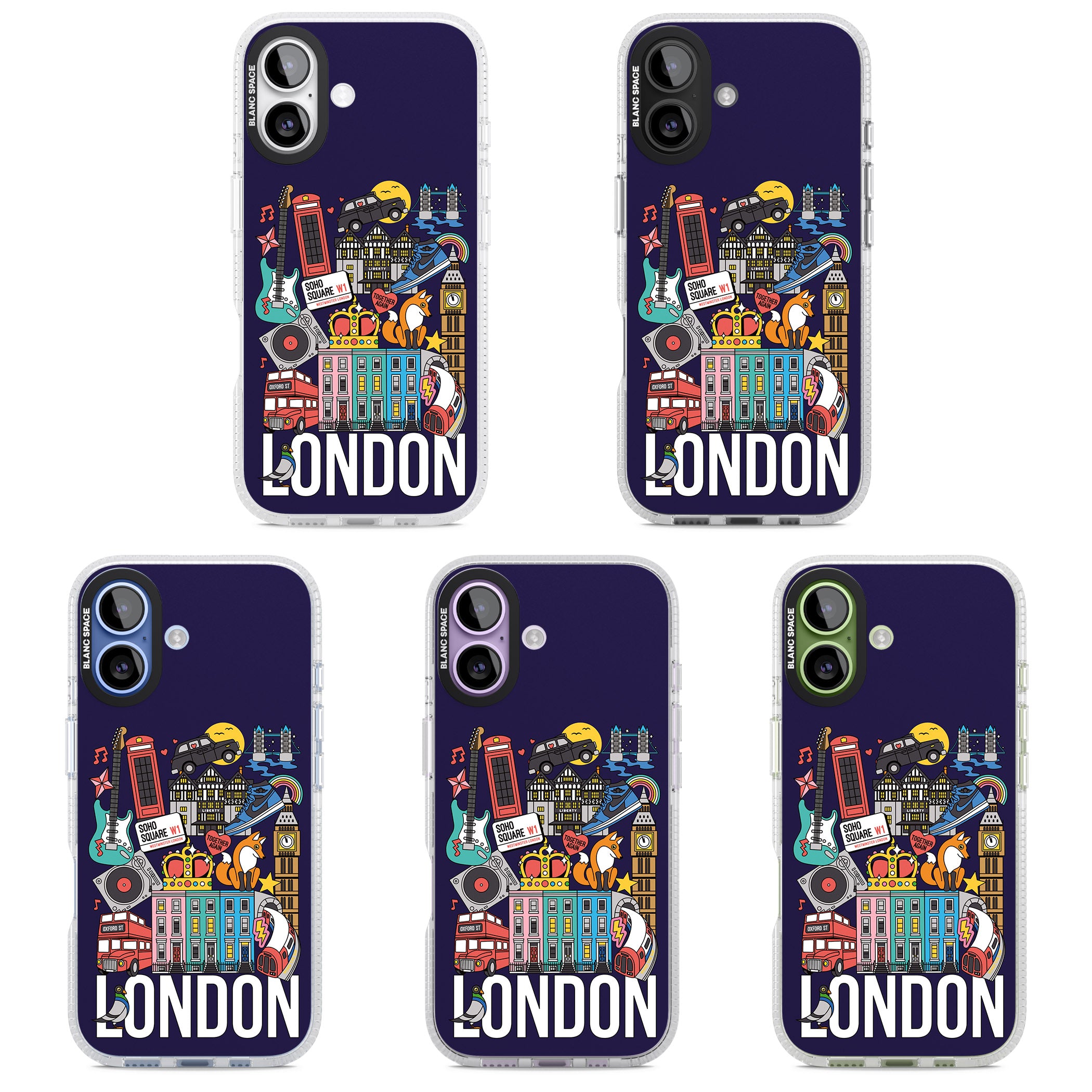 London Calling iPhone 17 Impact Air Clear Phone Case APT Impact Protection