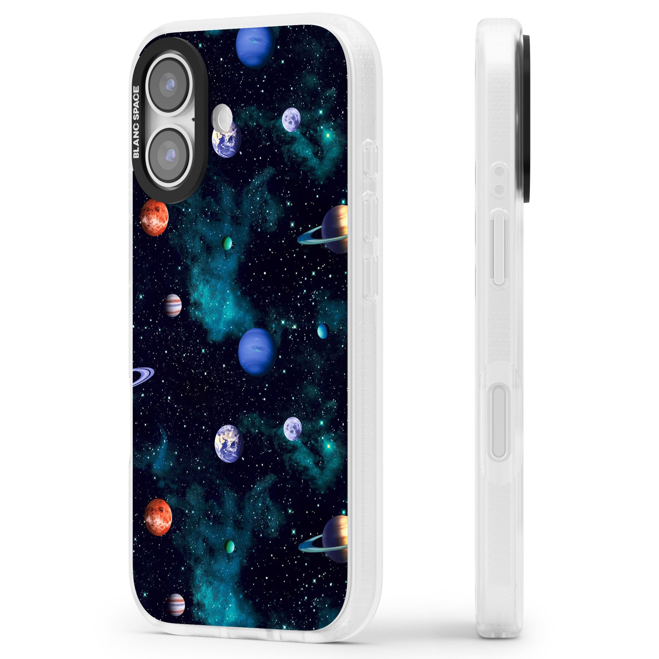 Deep Space iPhone 17 Impact Air Clear Phone Case Side Profile
