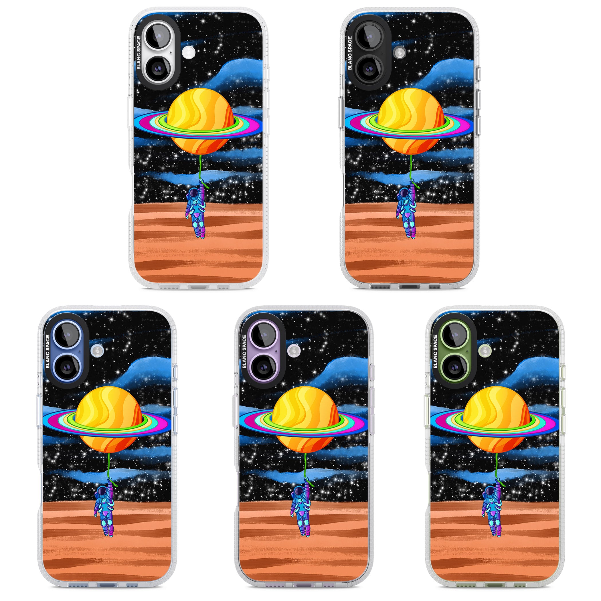 World On Helium iPhone 17 Impact Air Clear Phone Case APT Impact Protection