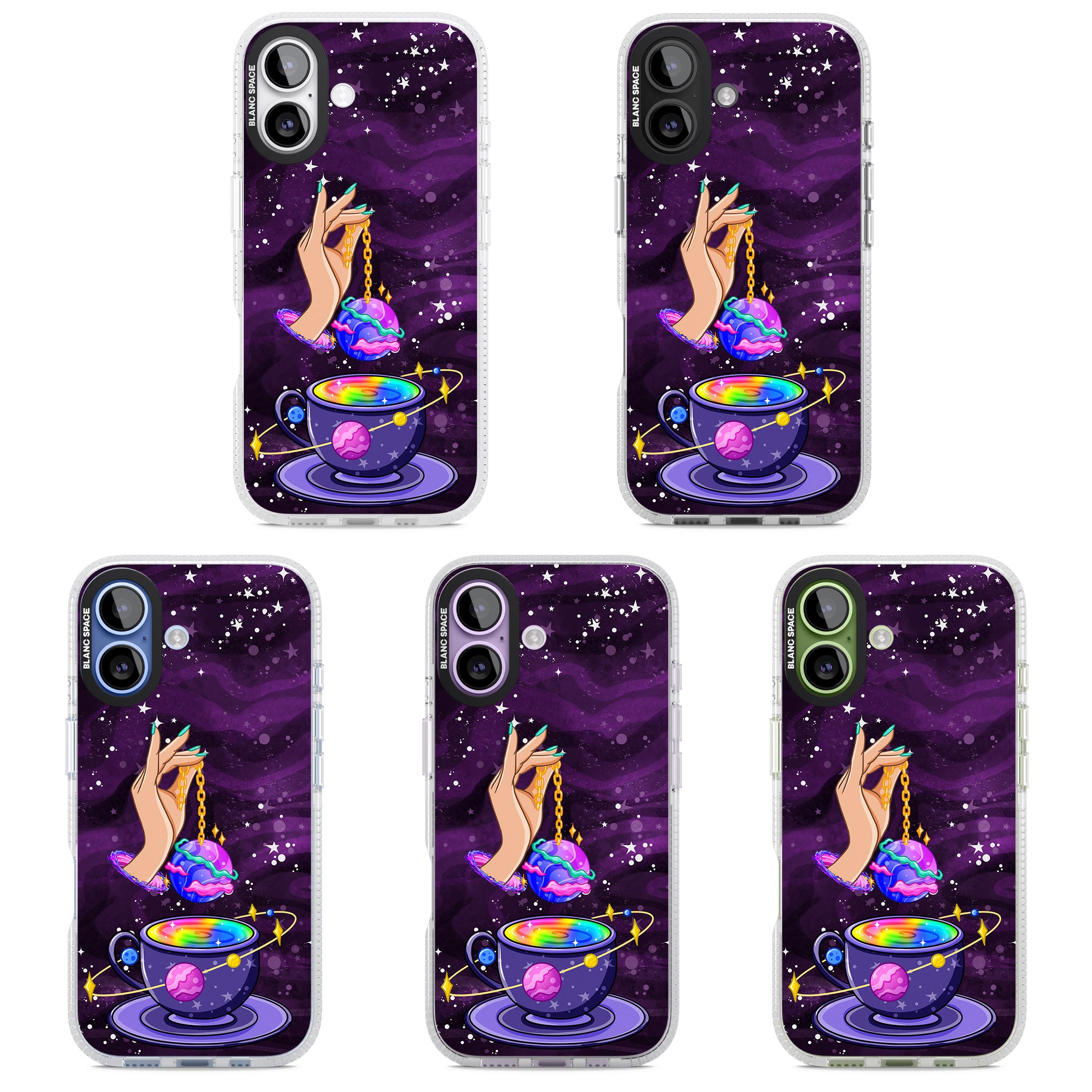 Space Tea iPhone 17 Impact Air Clear Phone Case APT Impact Protection