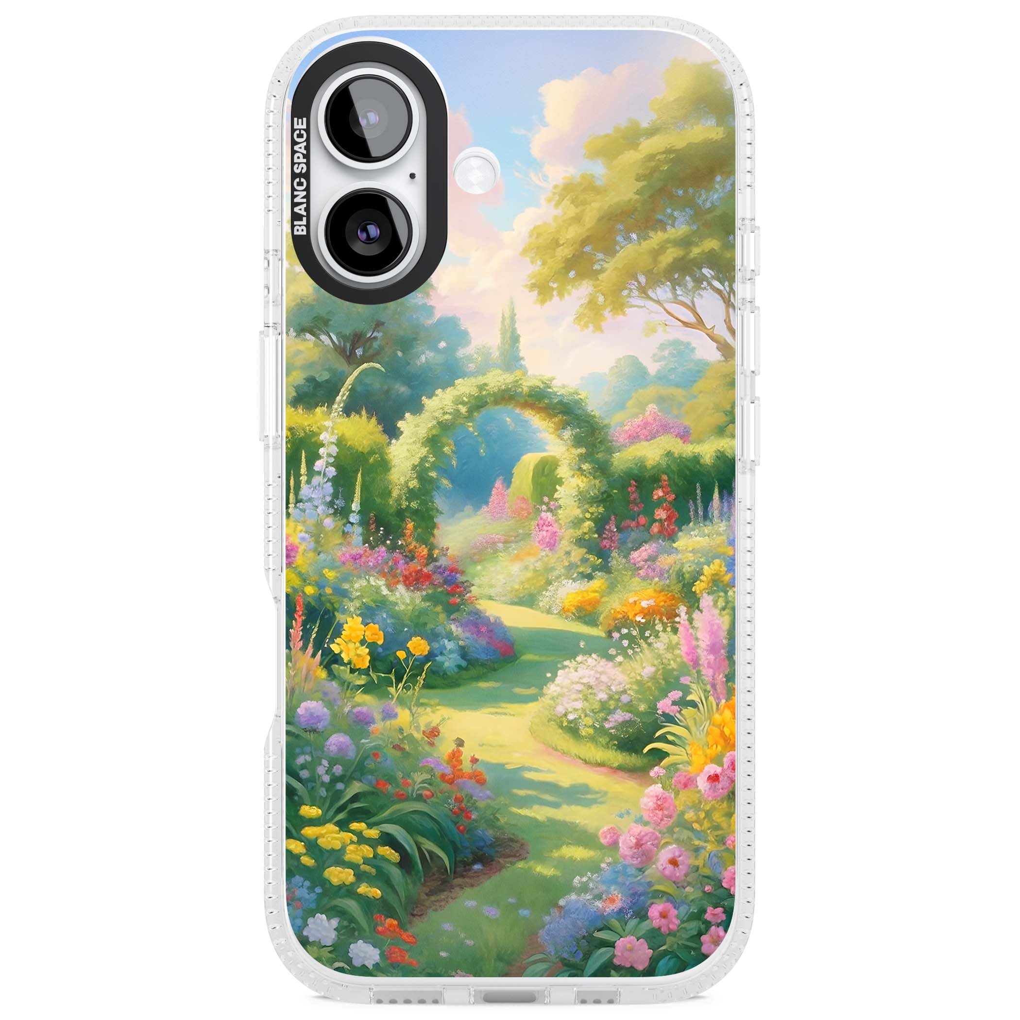 The Painter's Garden floral iPhone case | Clear Case Impact Air case for iPhone 17