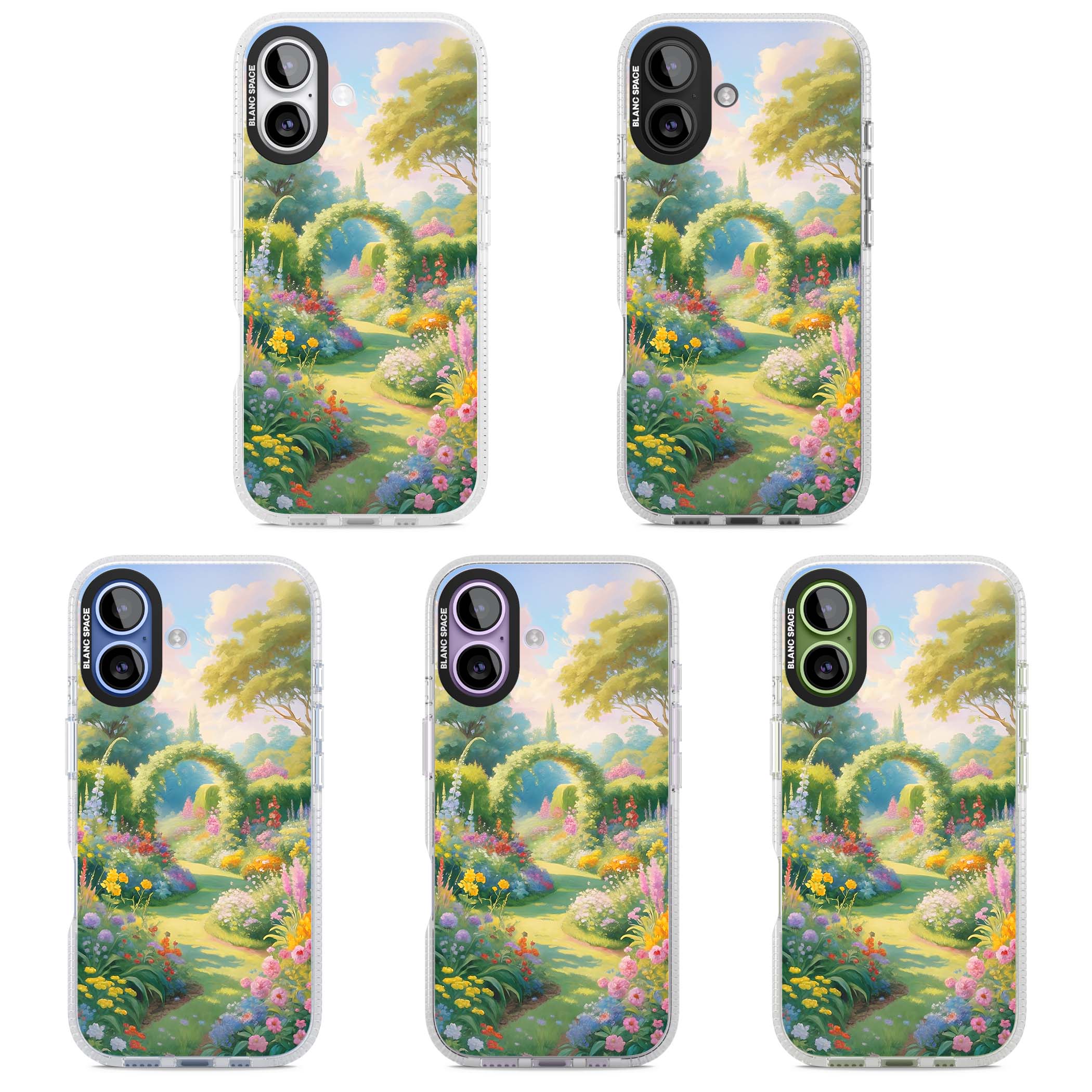 The Painter's Garden floral iPhone case | Clear Case Impact Air case for iPhone 17