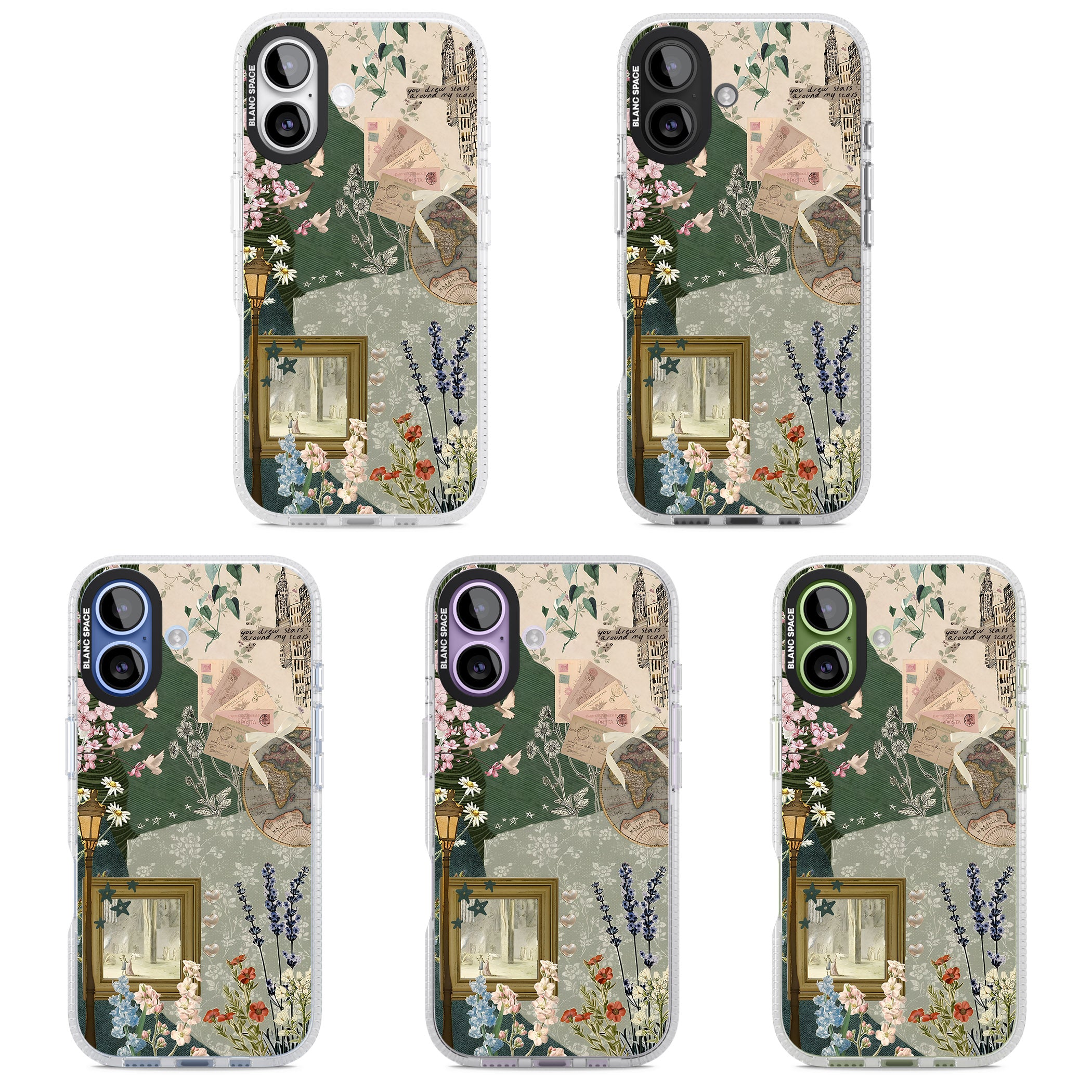 Vintage Spring Collage iPhone 17 Impact Air Clear Phone Case APT Impact Protection
