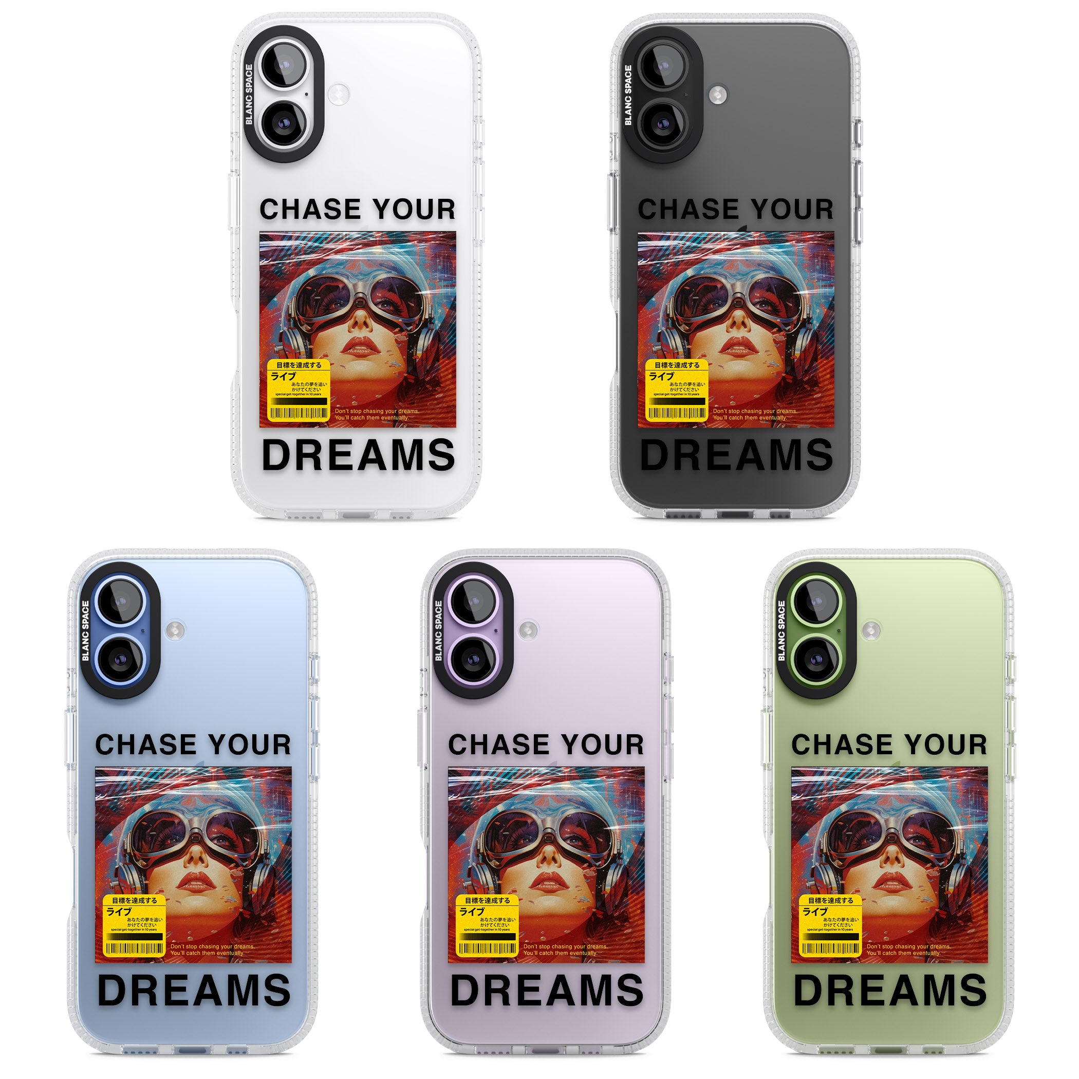 Chase Your Dreams iPhone 17 Impact Air Clear Phone Case APT Impact Protection