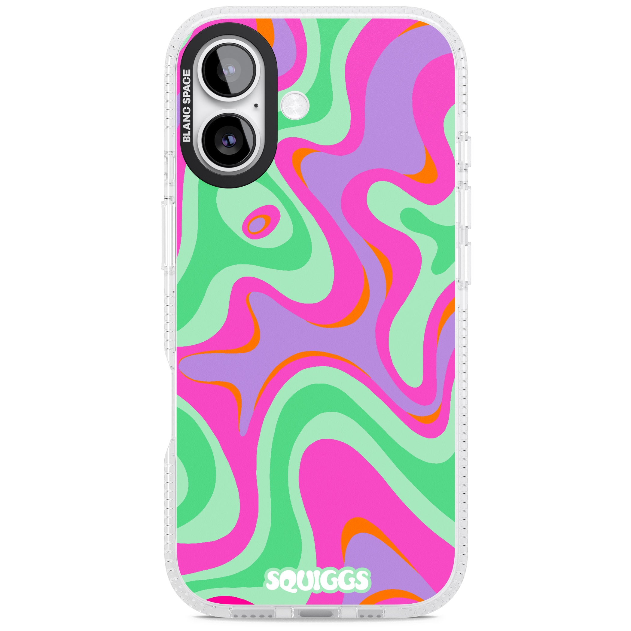 Pink Lava iPhone 17 Impact Air Clear Phone Case