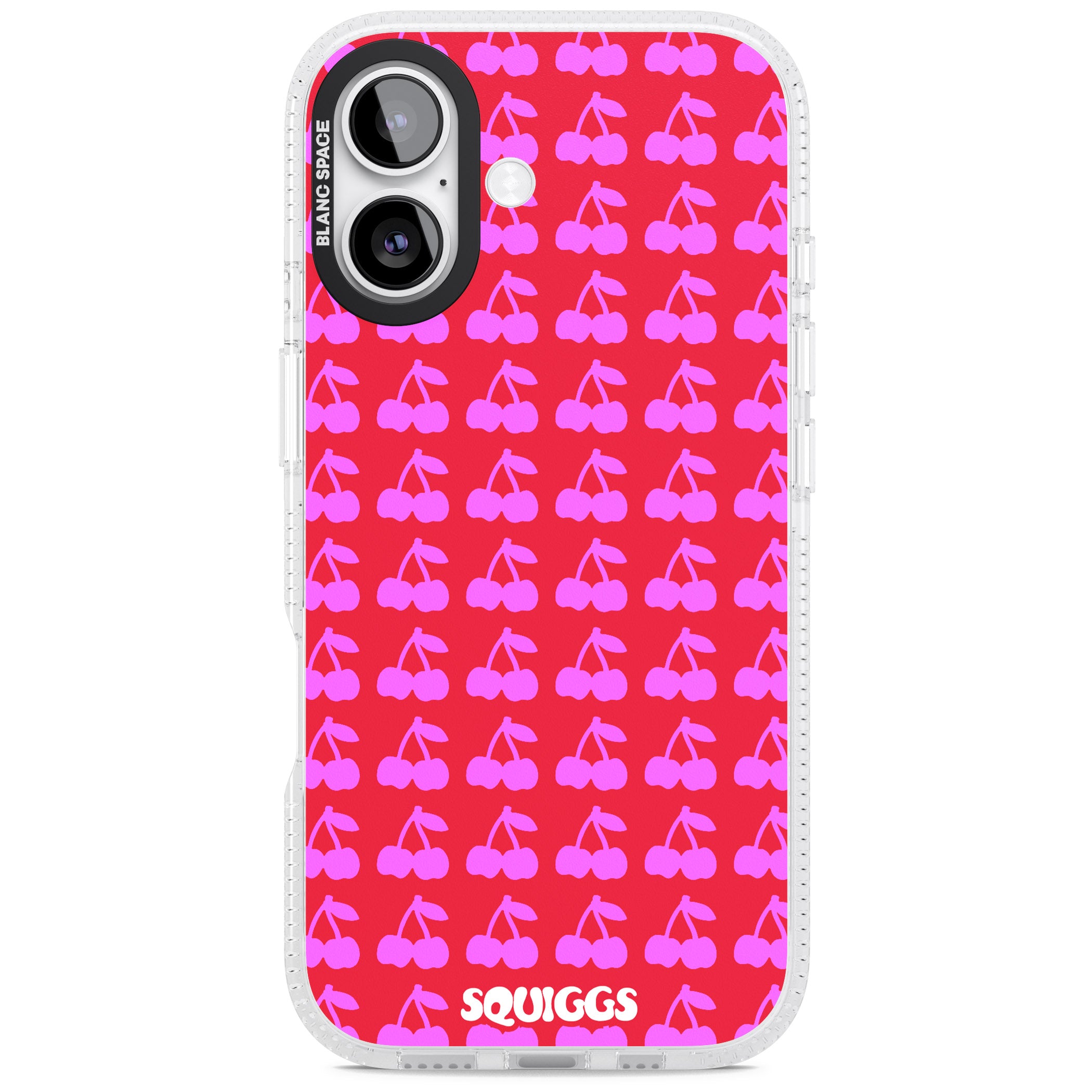 Red Cherries iPhone 17 Impact Air Clear Phone Case