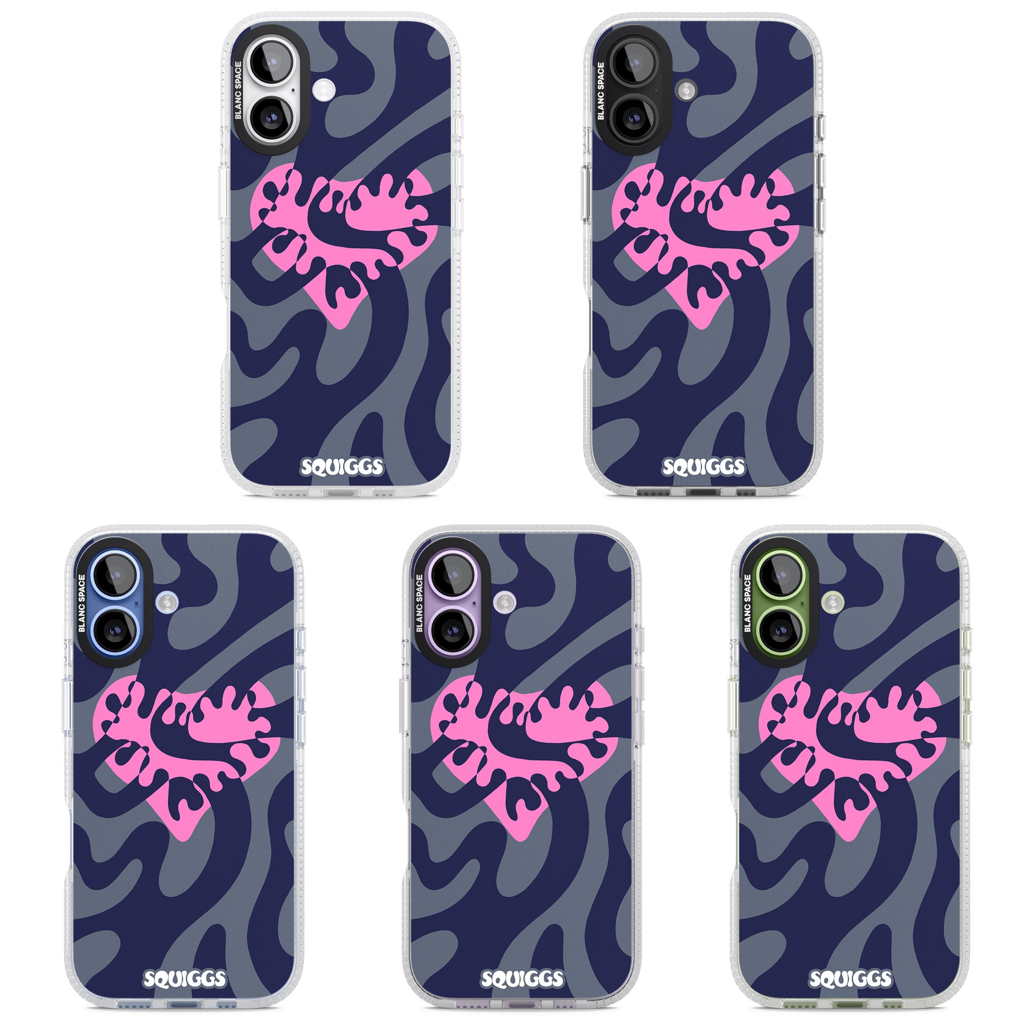 Abstract Heart iPhone 17 Impact Air Clear Phone Case APT Impact Protection