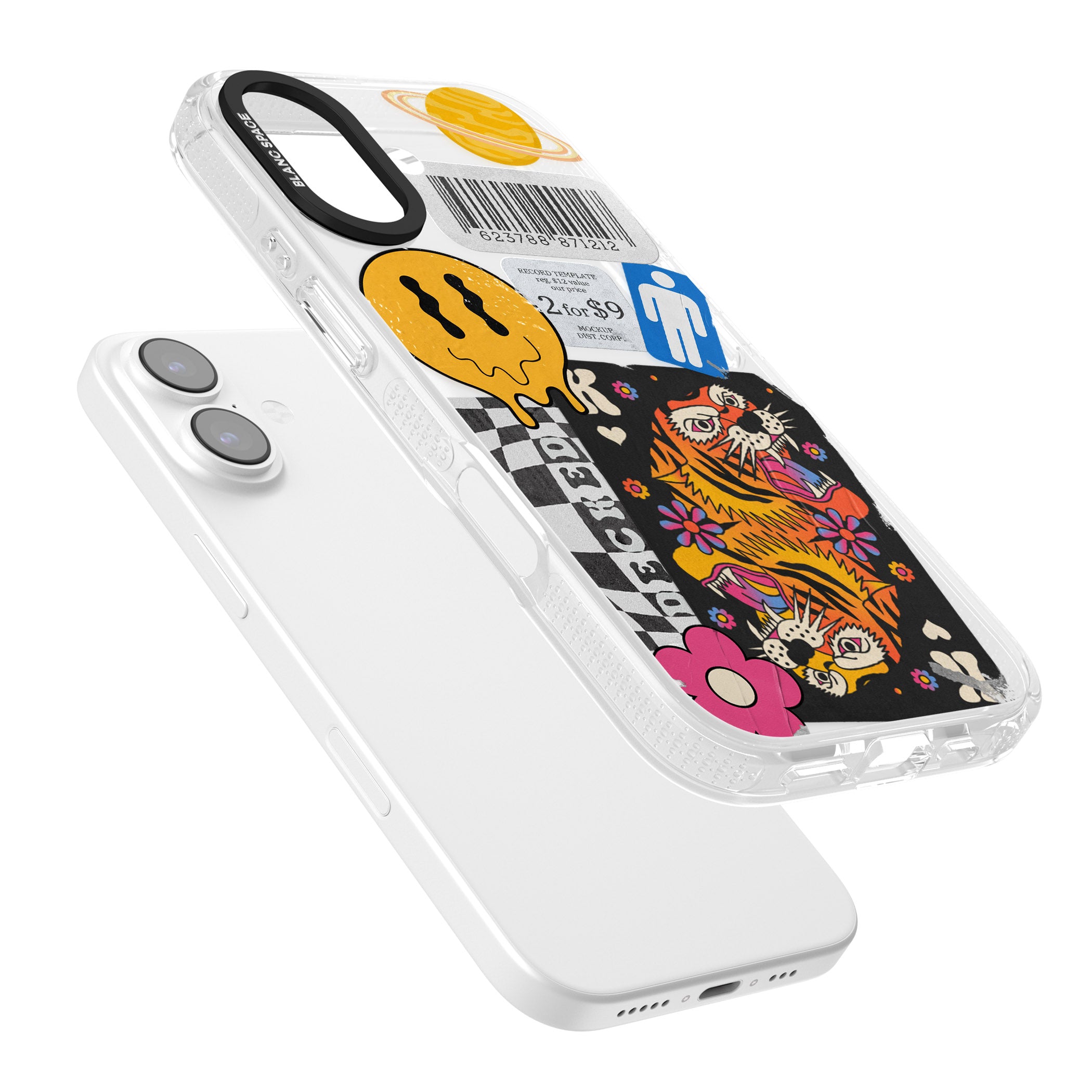 Electric Vibes iPhone 17 Impact Air Clear Phone Case Colours