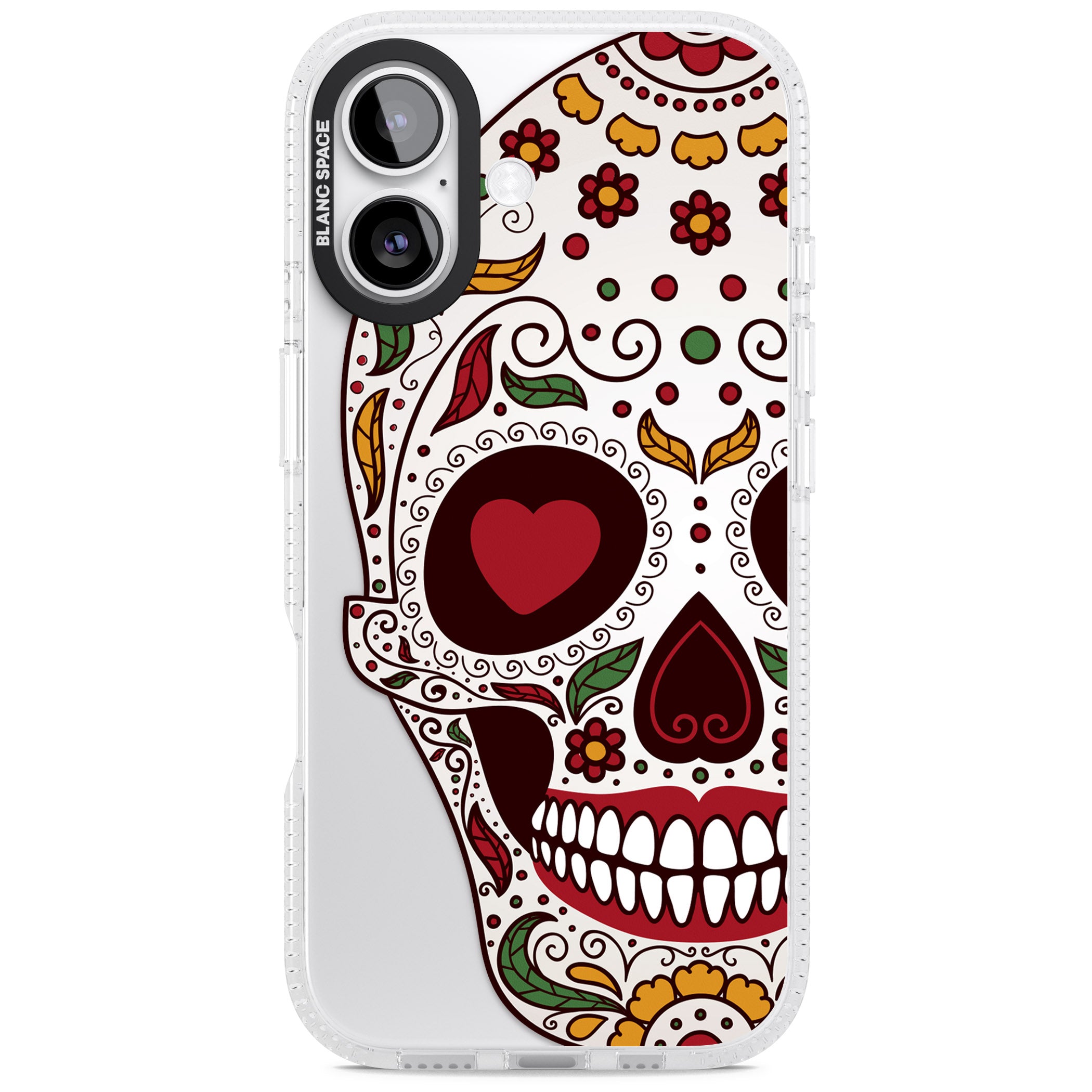 Autumn Sugar Skull iPhone 17 Impact Air Clear Phone Case