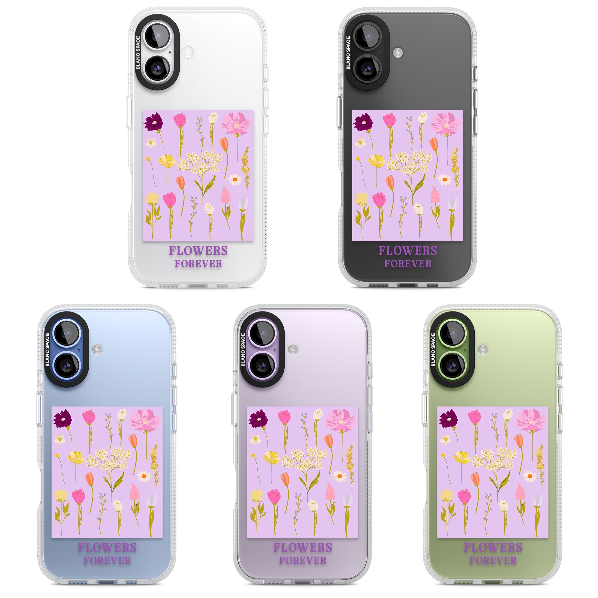 Flowers Forever iPhone 17 Impact Air Clear Phone Case APT Impact Protection