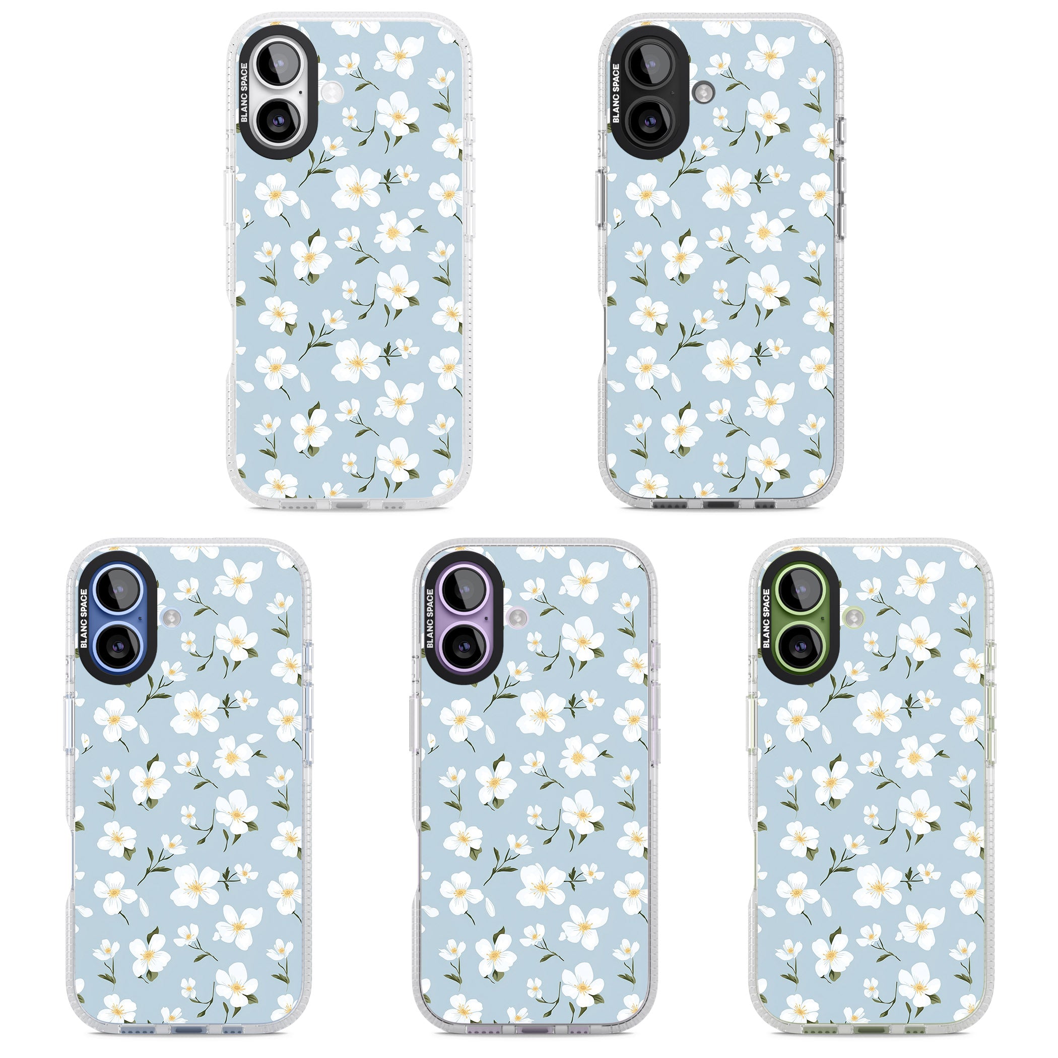 Soft White Blossoms iPhone 17 Impact Air Clear Phone Case APT Impact Protection