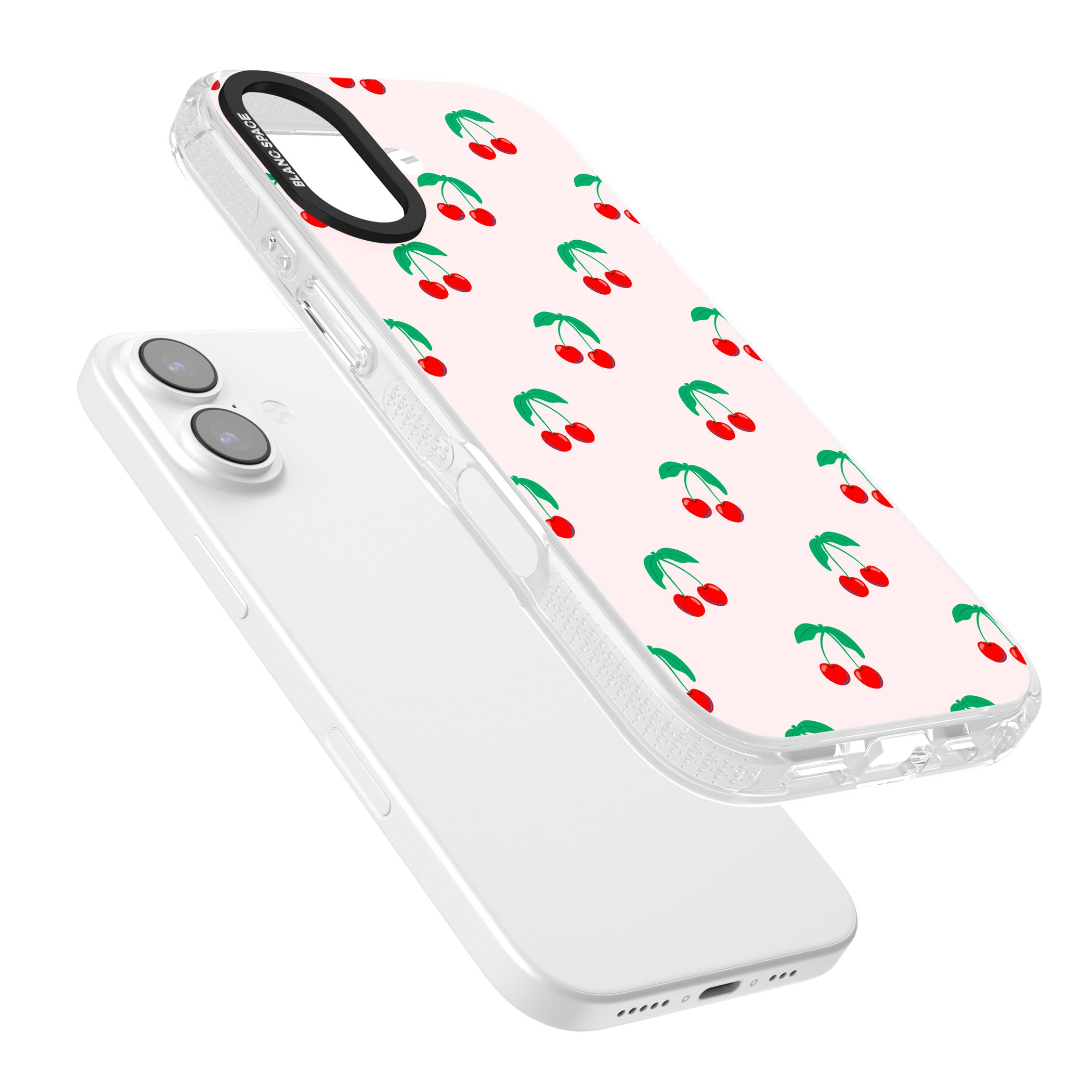 Cute Cherry Pattern iPhone 17 Impact Air Clear Phone Case Colours
