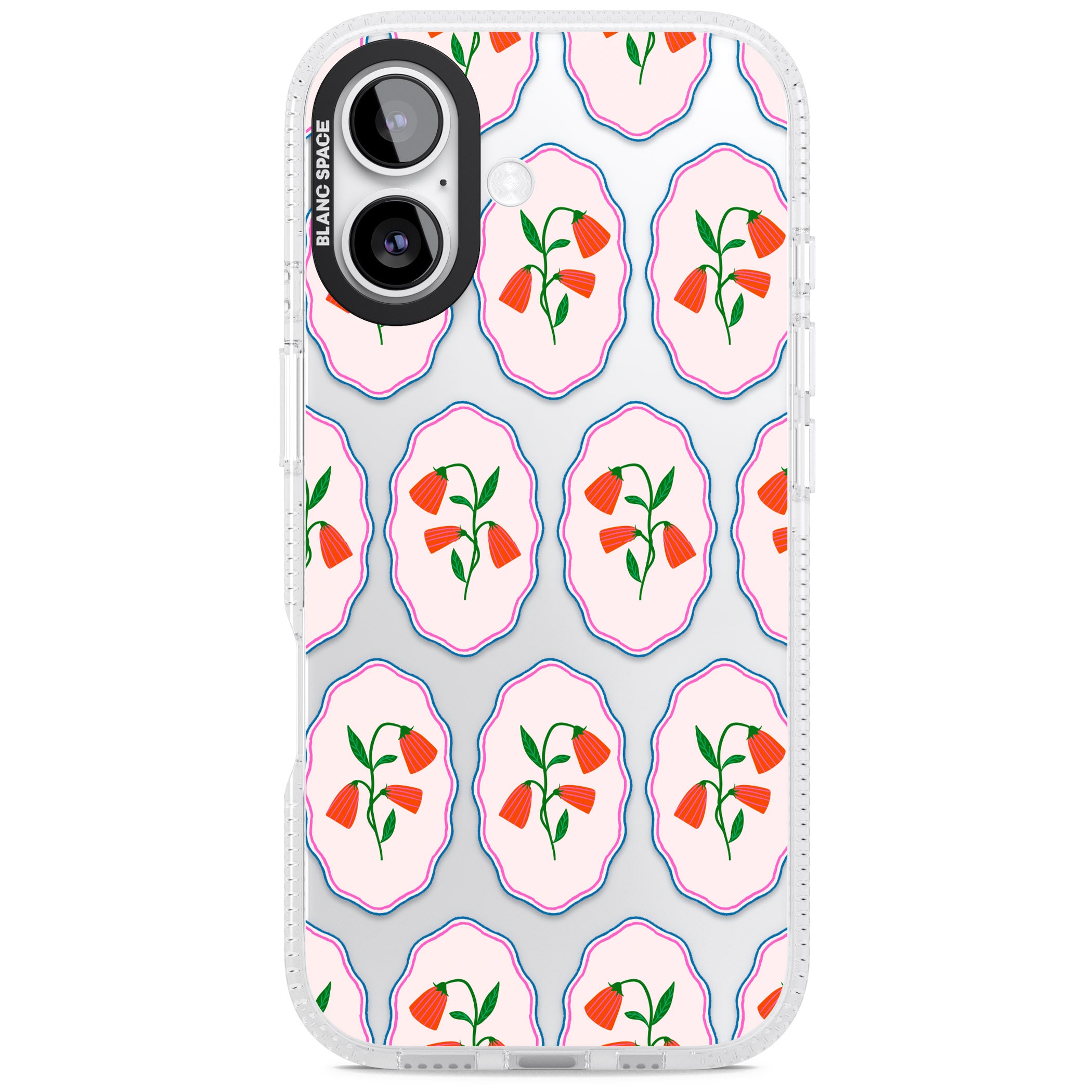 Rose Stamps iPhone 17 Impact Air Clear Phone Case