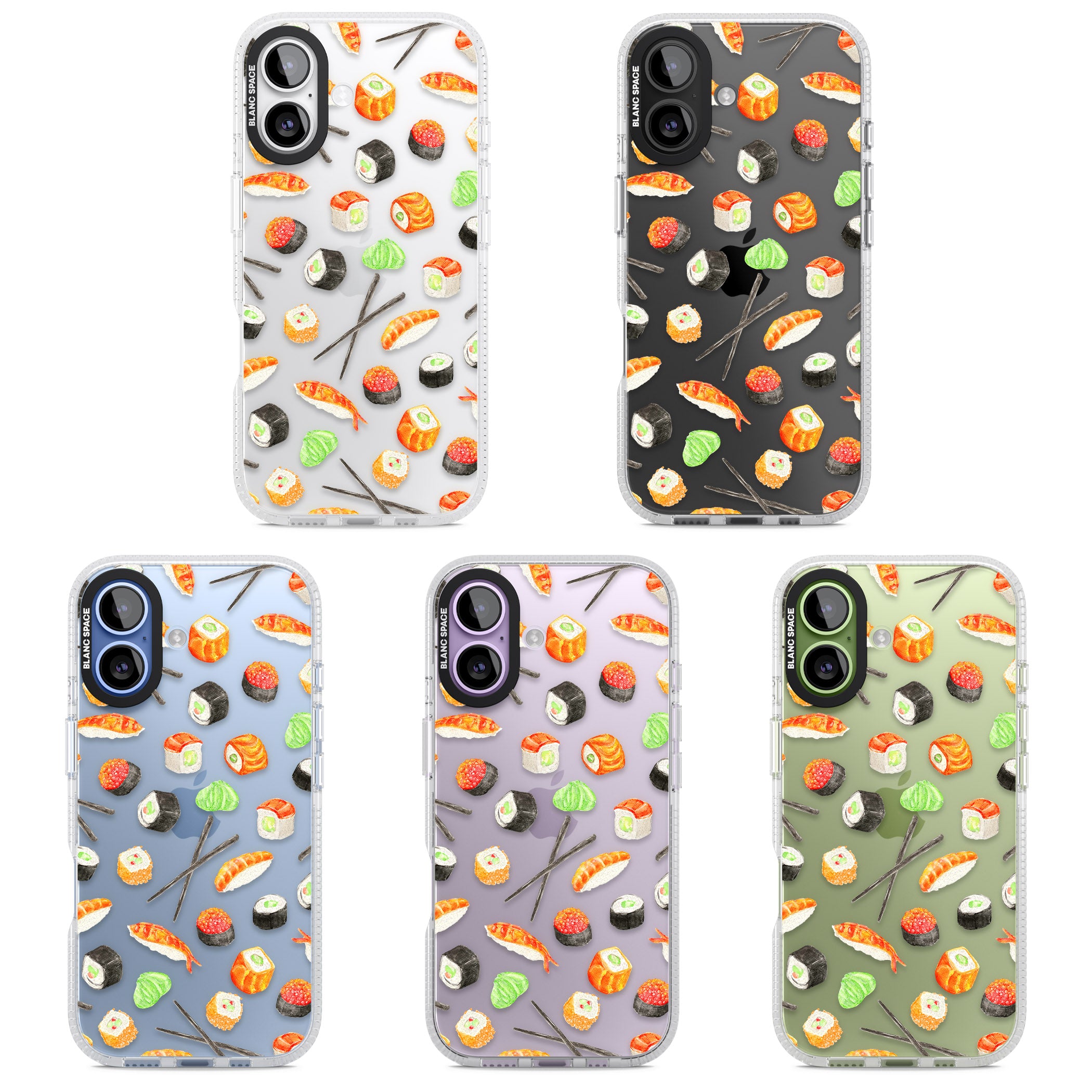 Sushi iPhone 17 Impact Air Clear Phone Case APT Impact Protection