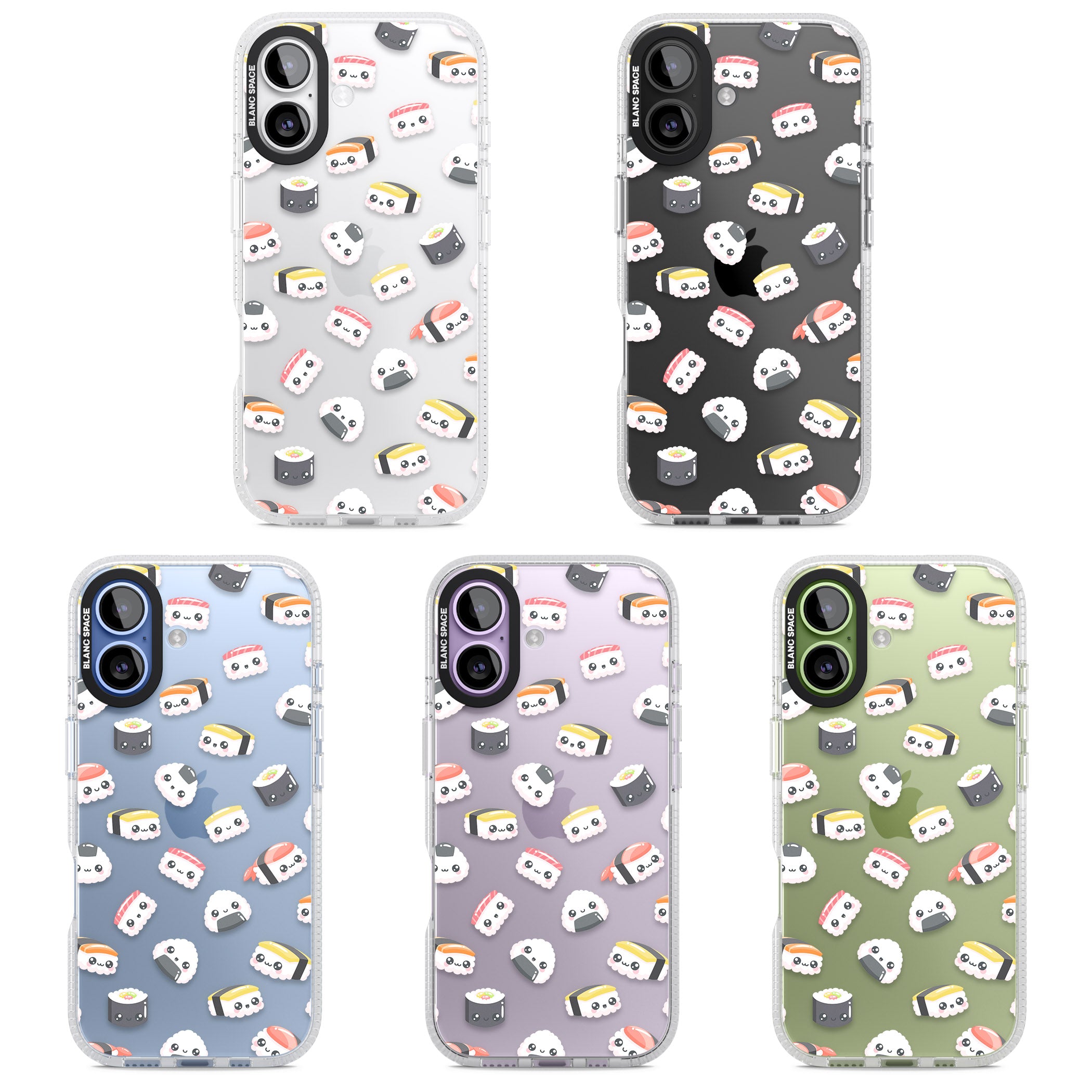 Kawaii Sushi iPhone 17 Impact Air Clear Phone Case APT Impact Protection
