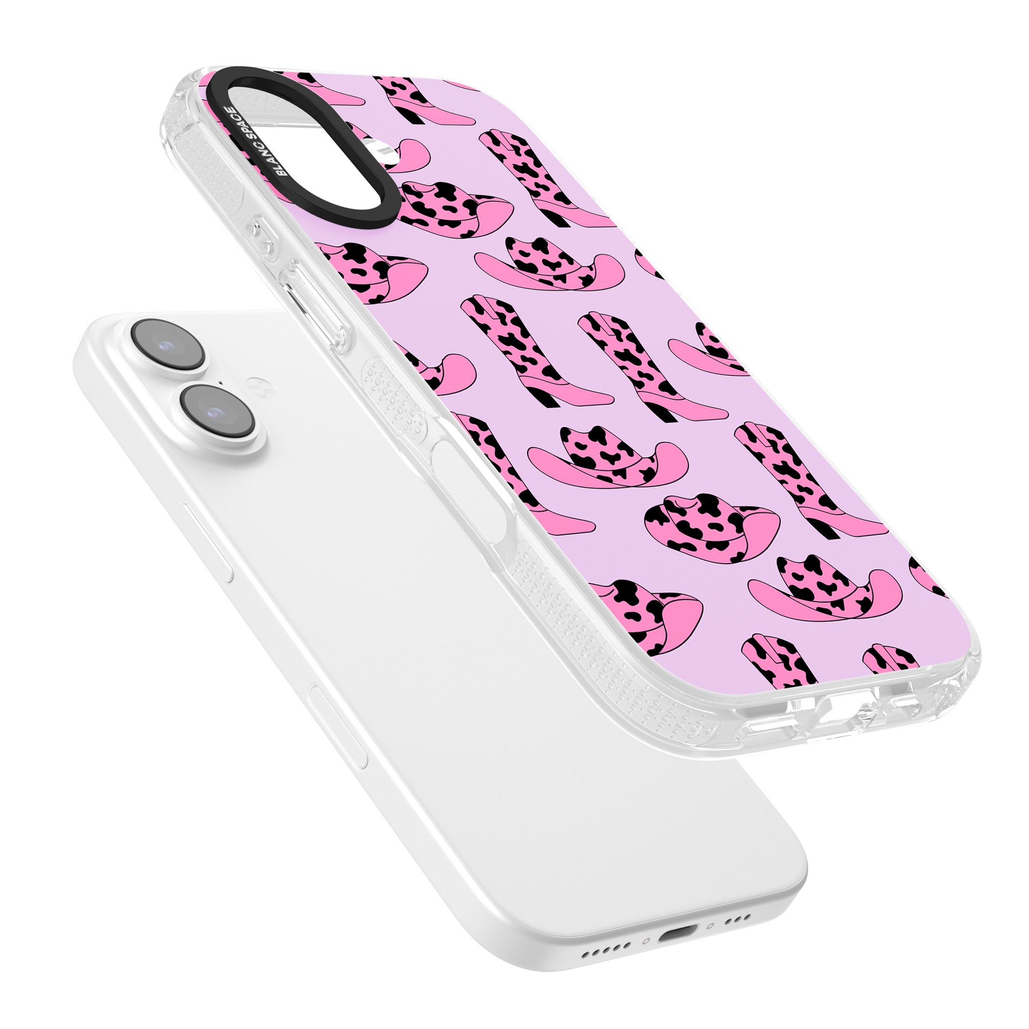 Cow Girl Pattern iPhone 17 Impact Air Clear Phone Case Colours