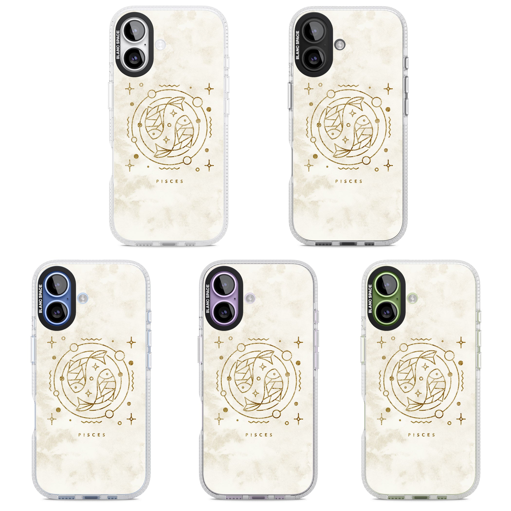 Pisces Emblem iPhone 17 Impact Air Clear Phone Case APT Impact Protection