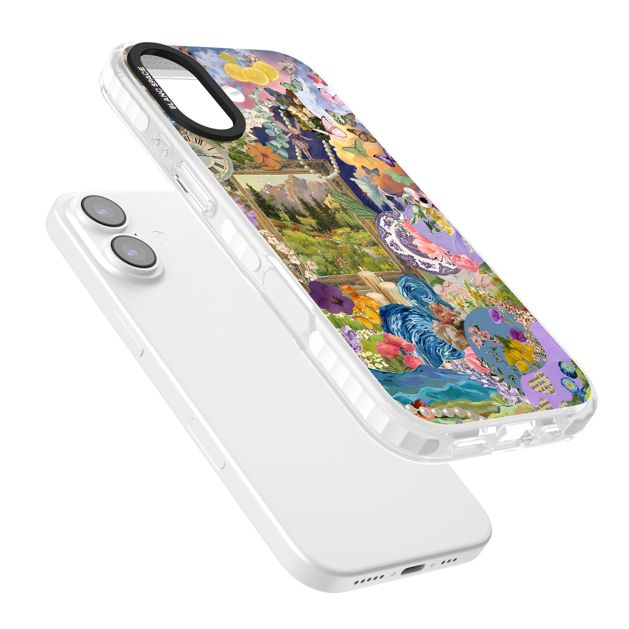 Vibrant Whimsy Collage iPhone 17 Impact Clear Phone Case Colours