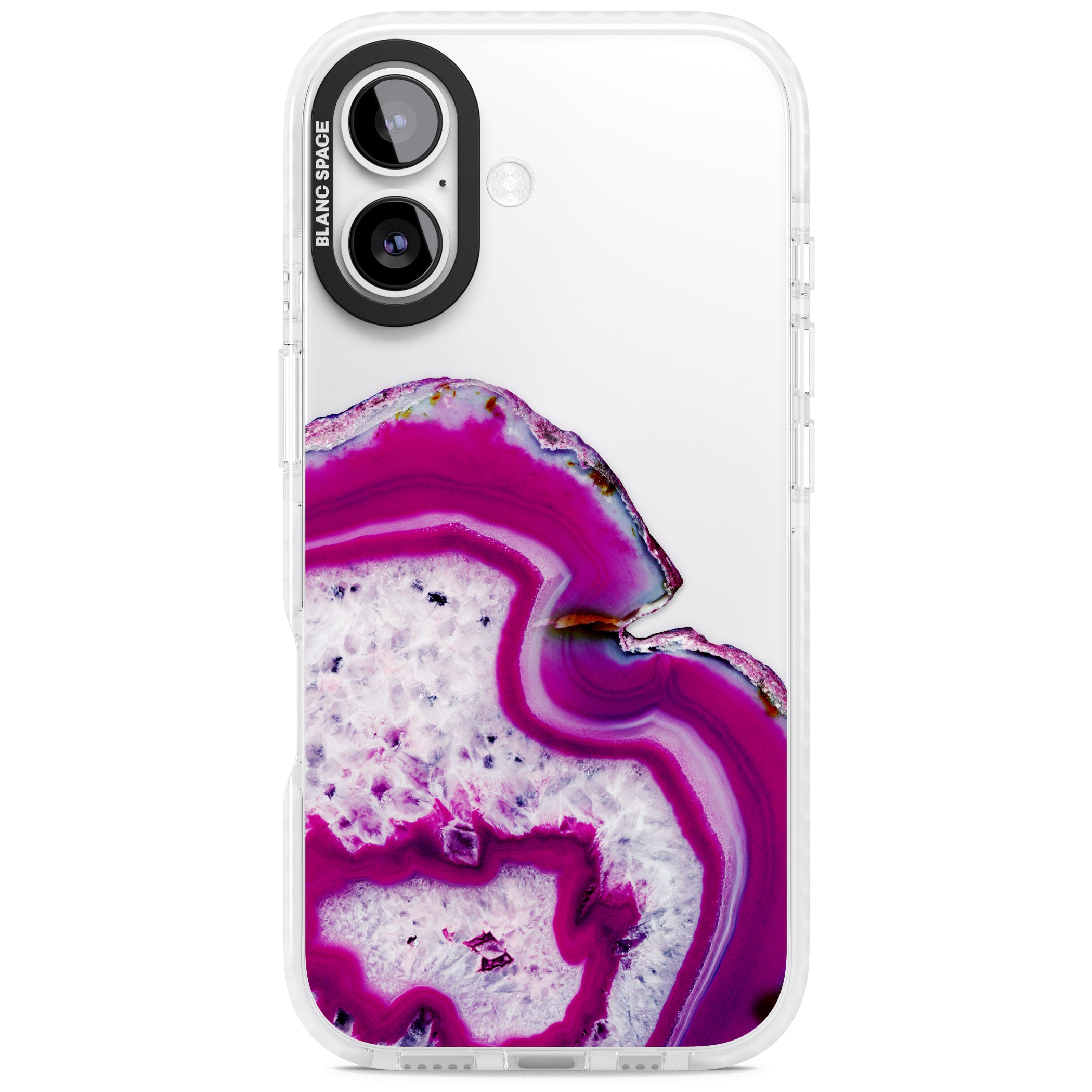 Violet Crystal Agate iPhone 17 Impact Clear Phone Case