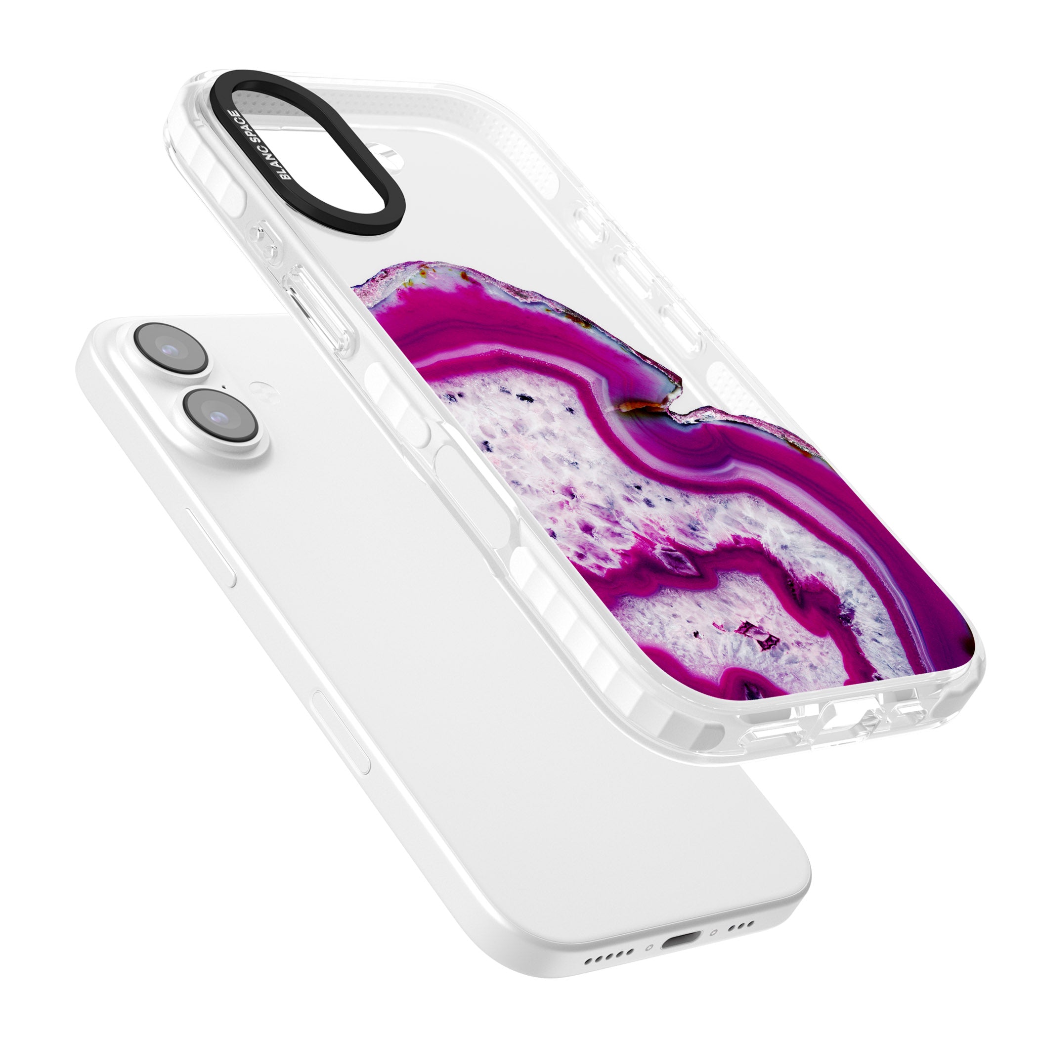 Violet Crystal Agate iPhone 17 Impact Clear Phone Case Colours