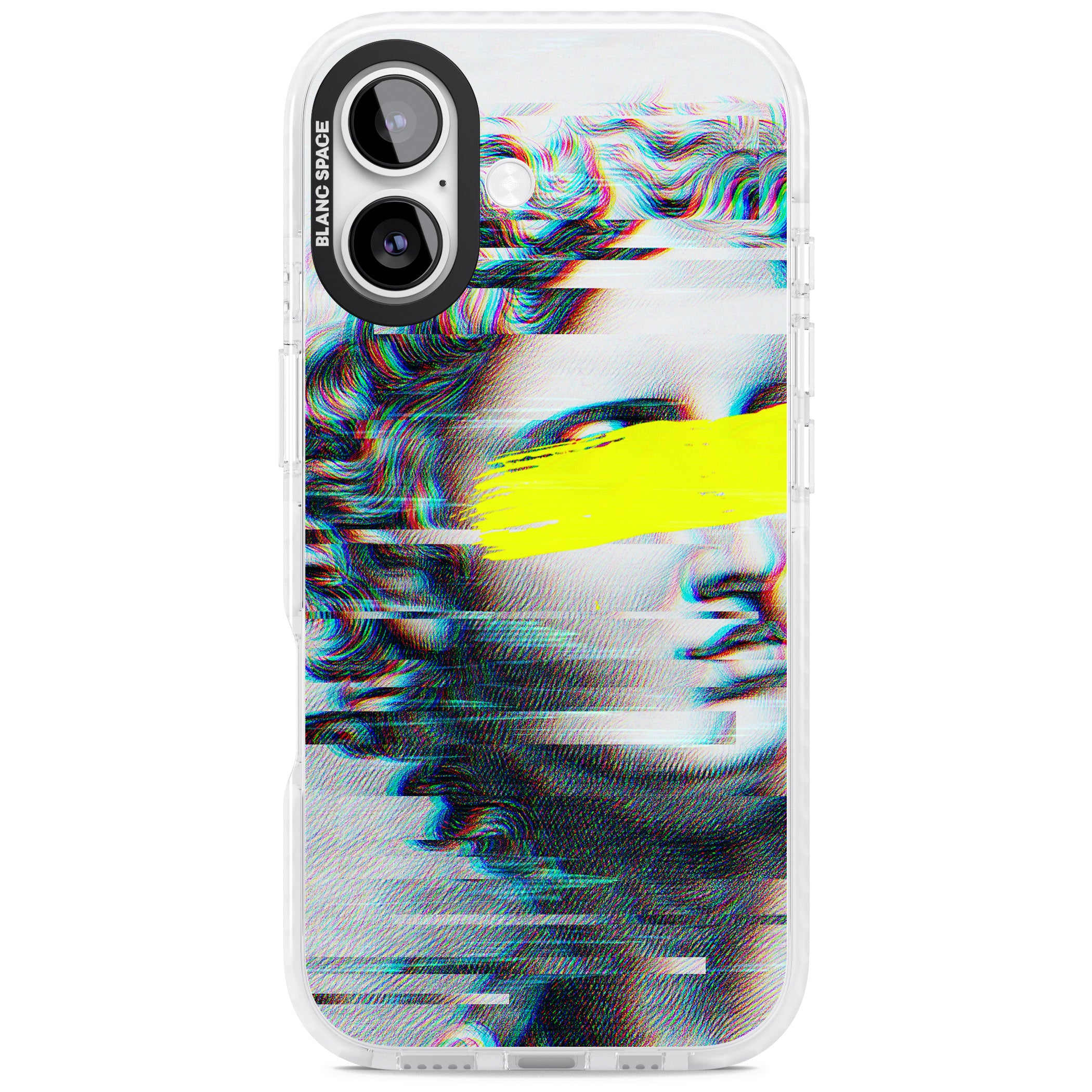 Glitched Fragment iPhone 17 Impact Clear Phone Case
