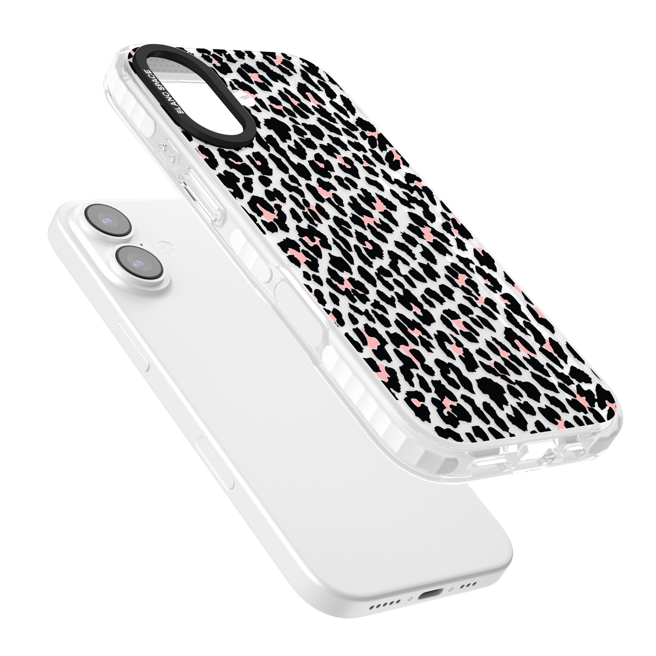 Pink Leopard Print iPhone 17 Impact Clear Phone Case Colours