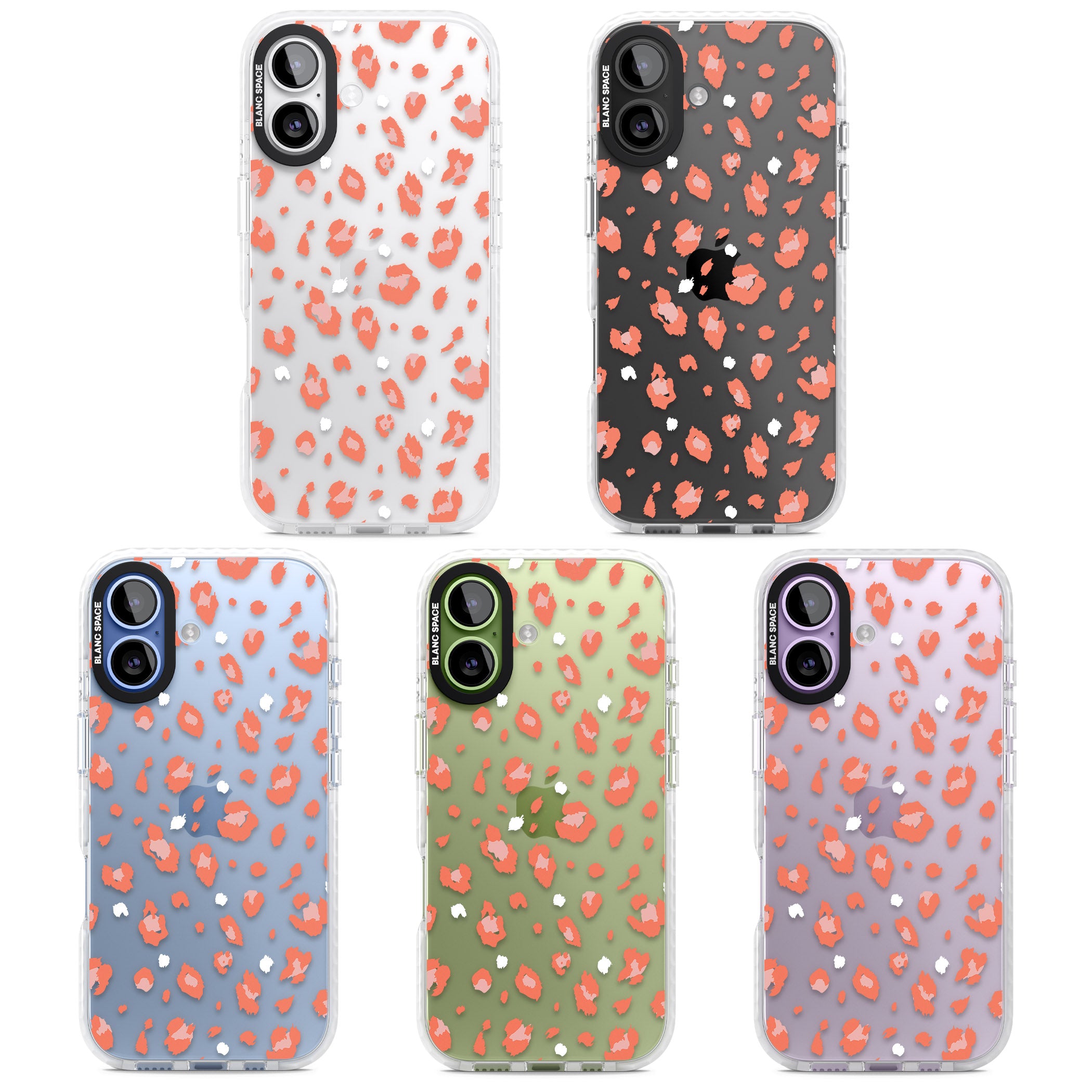Two Colour Jaguar Transparent Animal Print iPhone 17 Impact Clear Phone Case APT Impact Protection