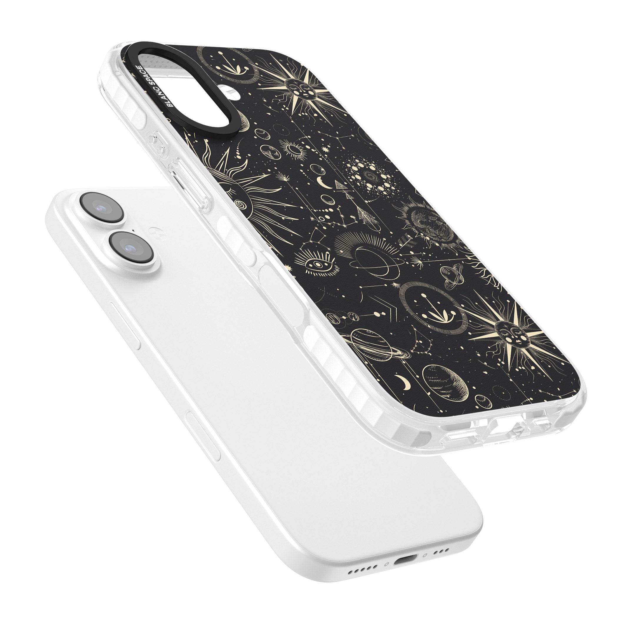 Cosmic Suns And Planets iPhone 17 Impact Clear Phone Case Colours
