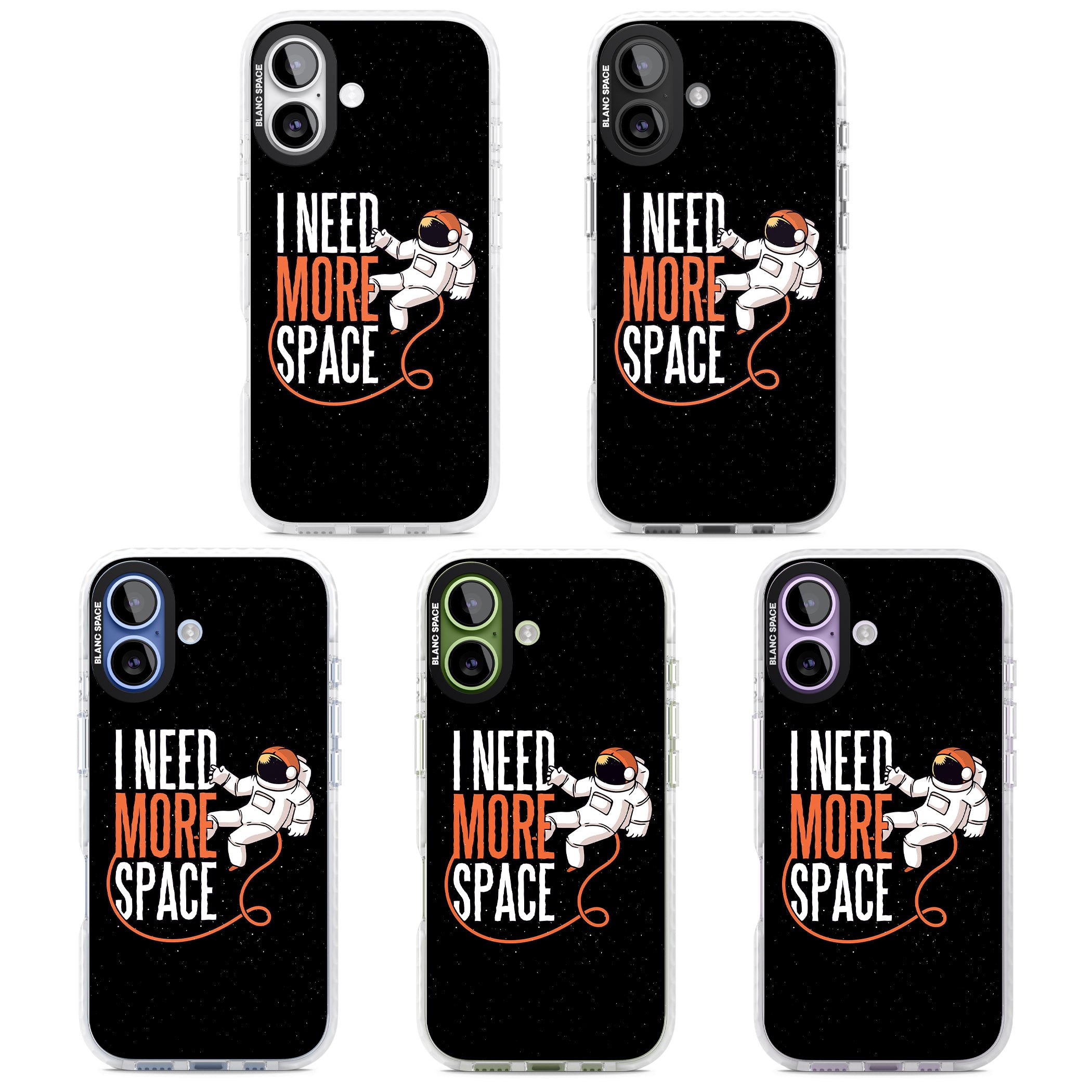 I Need More Space iPhone 17 Impact Clear Phone Case APT Impact Protection
