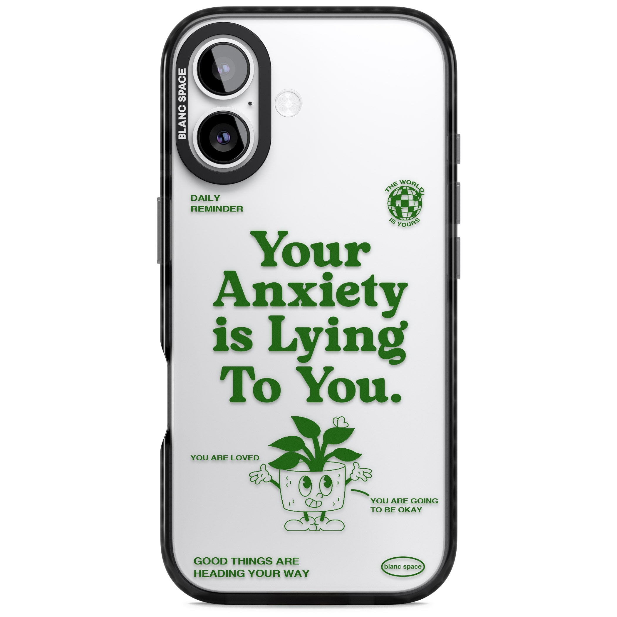 Your Anxiety Is Lying To You iPhone 17 Impact Black Phone Case