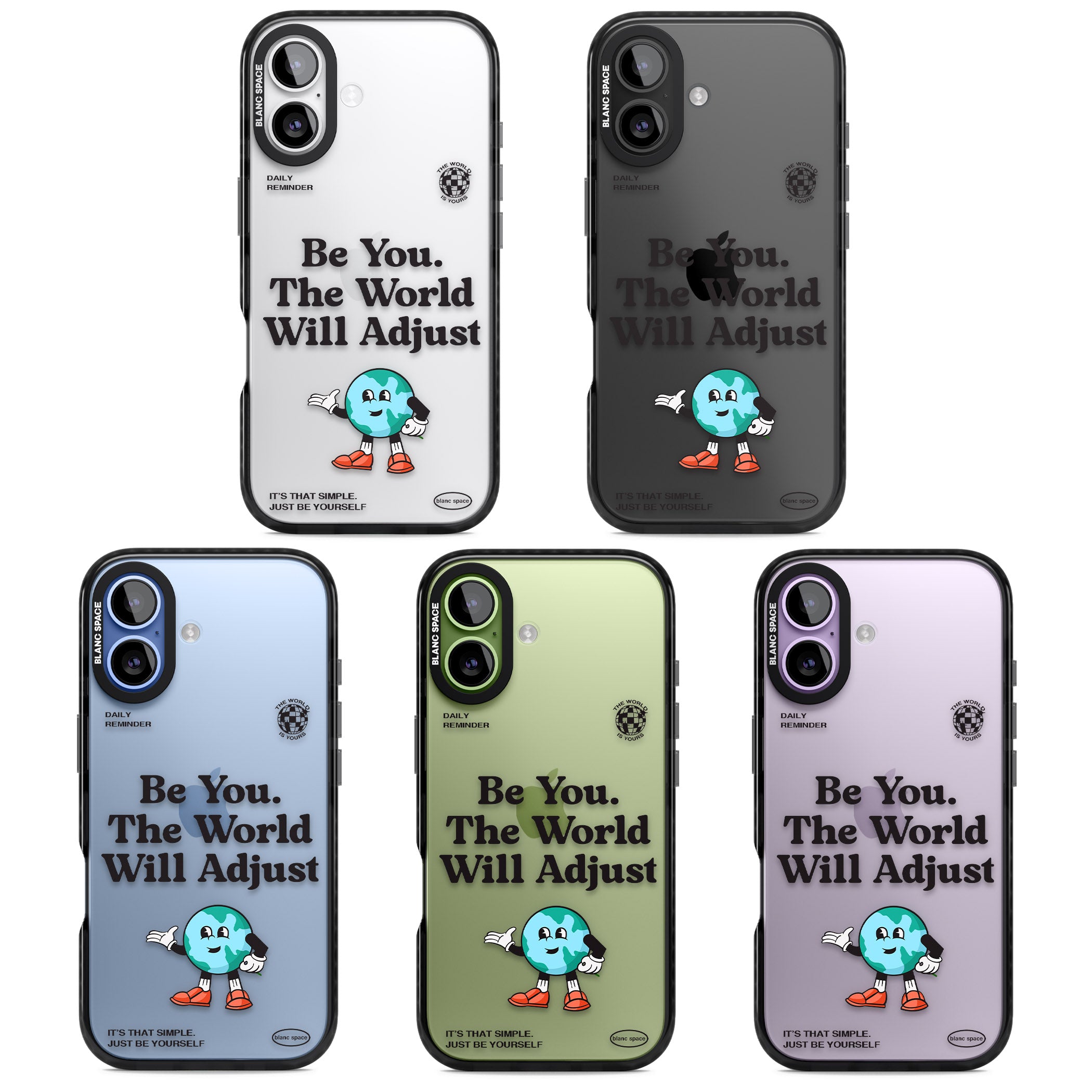 Be You The World Will Adjust iPhone 17 Impact Black Phone Case APT Impact Protection