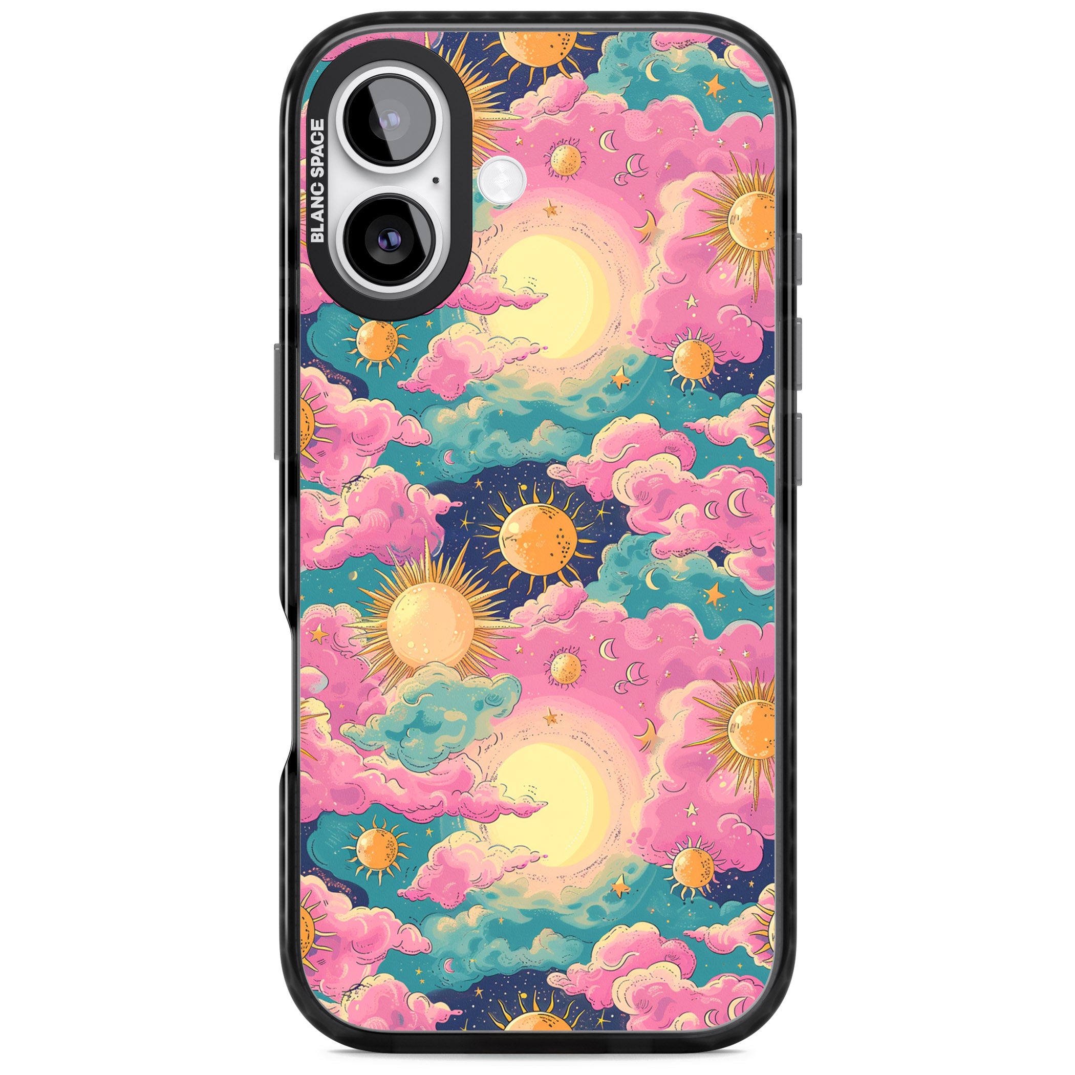 Starlight Clouds iPhone 17 Impact Black Phone Case