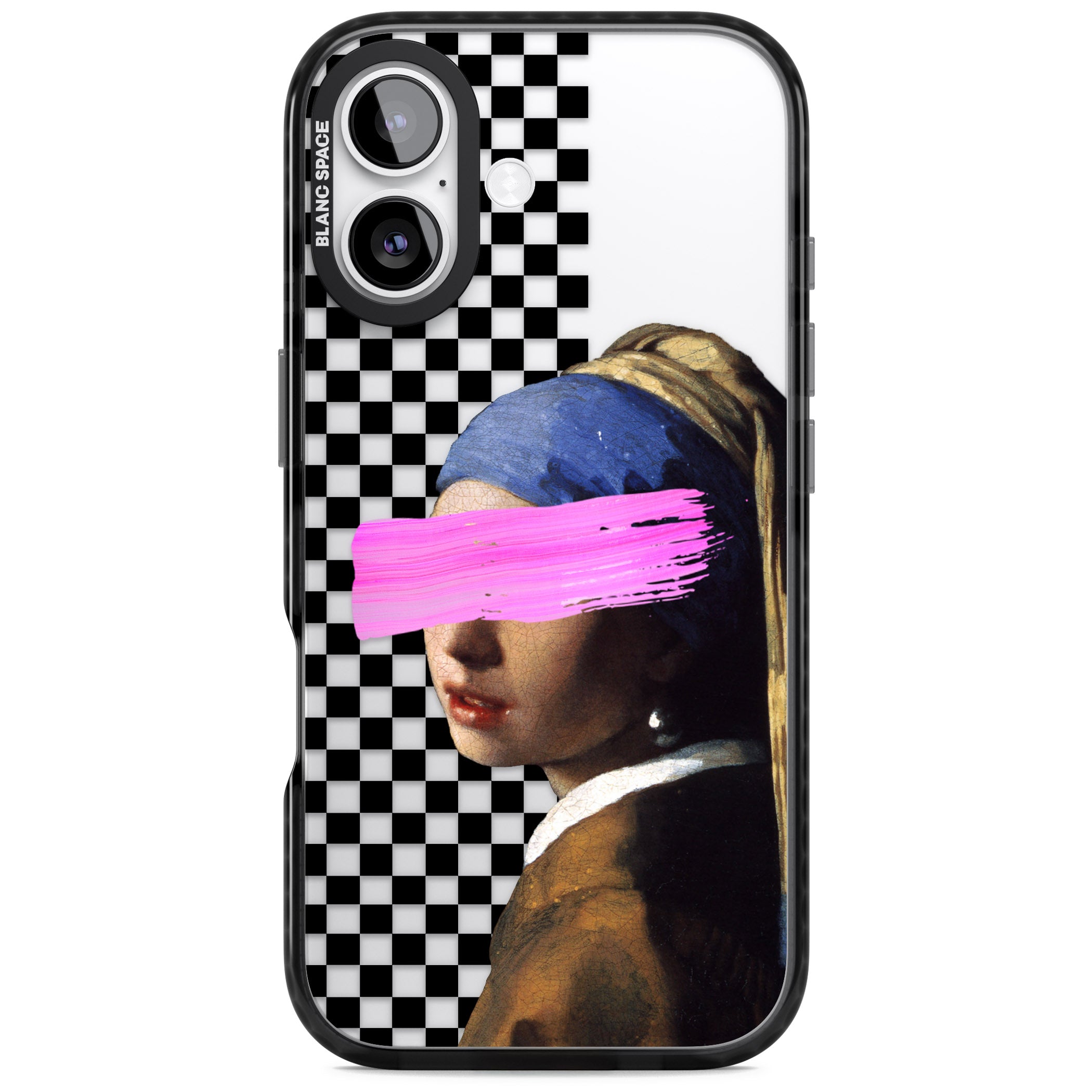 Abstract Pearl Girl iPhone 17 Impact Black Phone Case