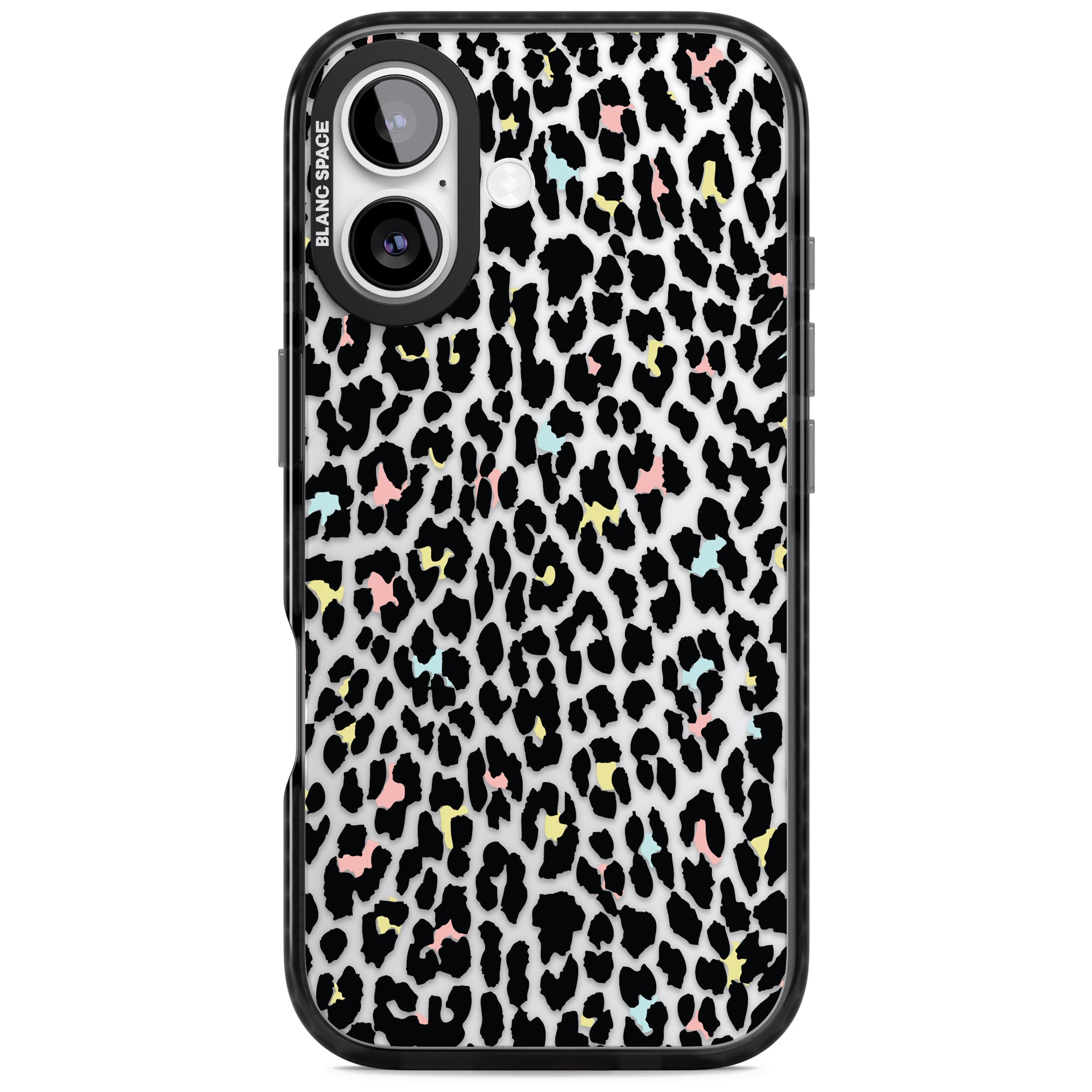 Pastel Leopard Print iPhone 17 Impact Black Phone Case